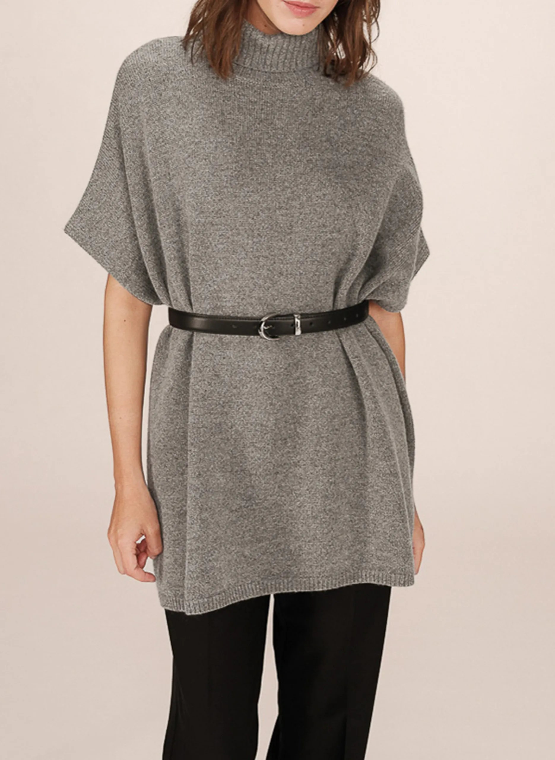 Pull col roulé Gris SAISON