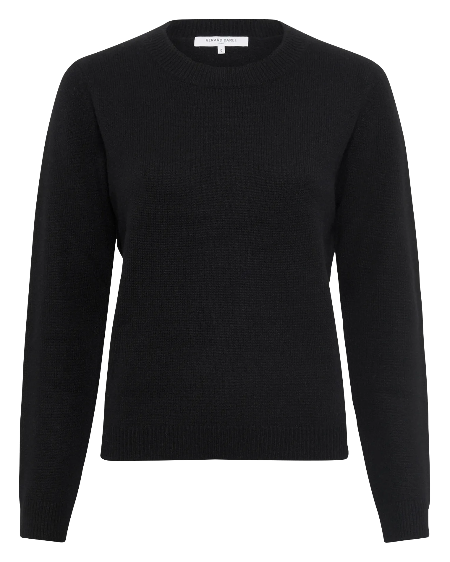 Pull col rond en cachemire Noir EMELYNE