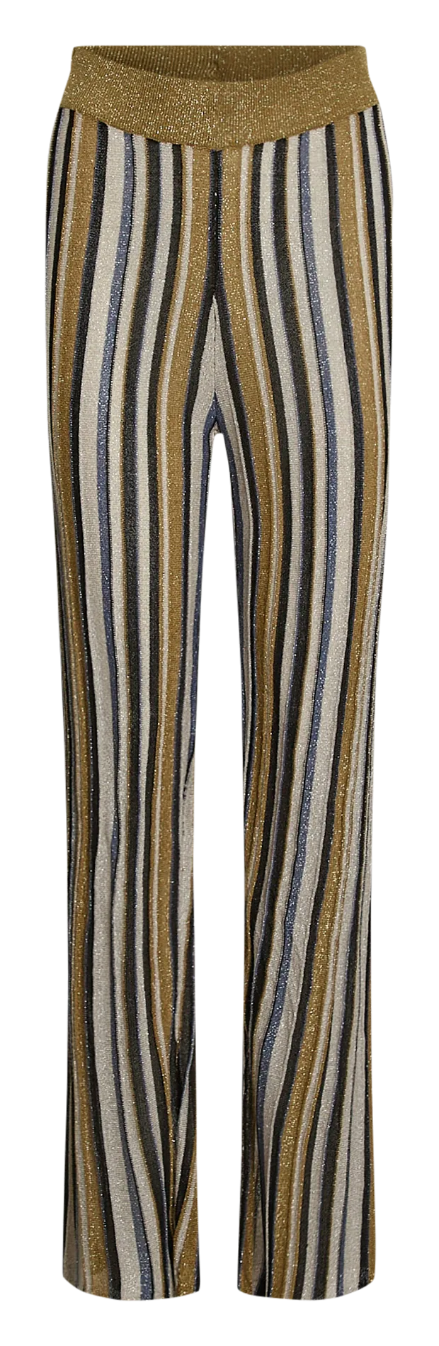 Pantalon droit pailleté Marron SAXY