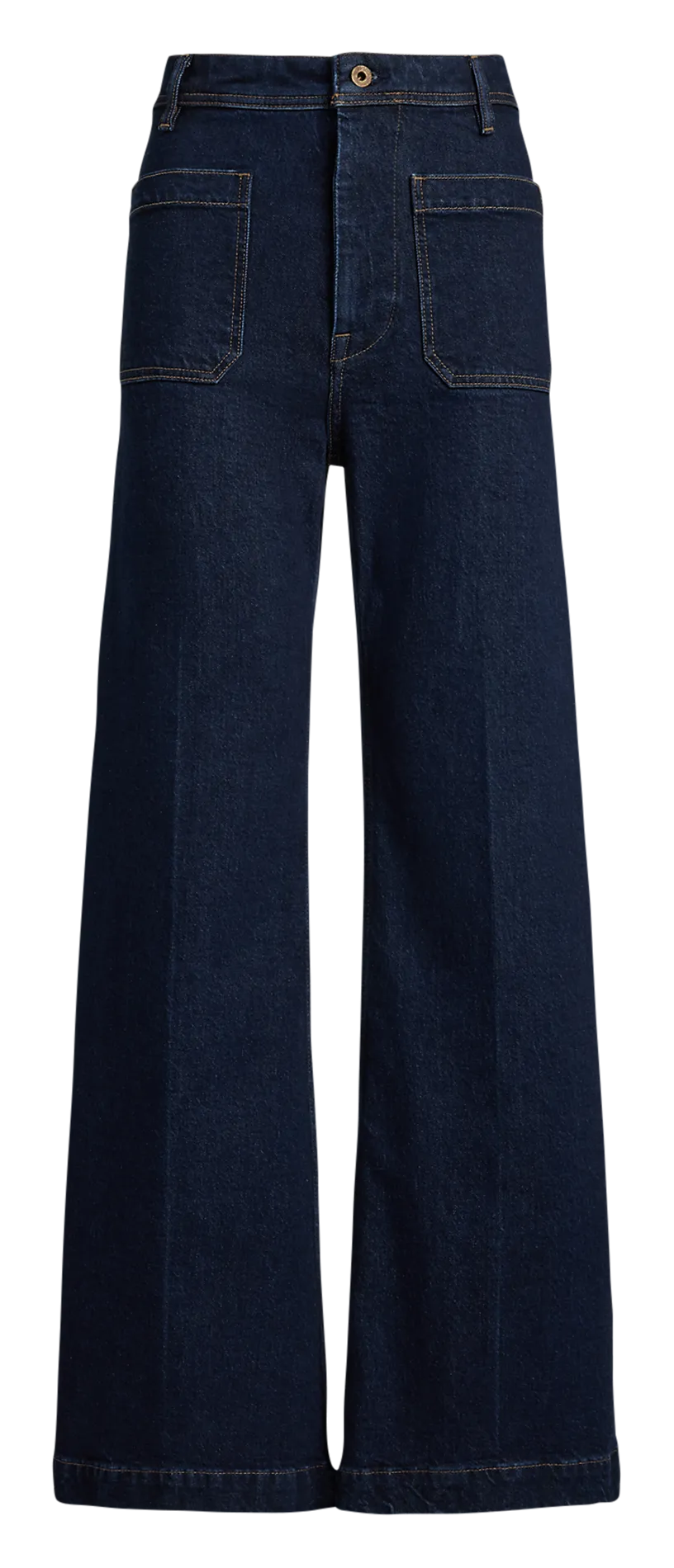 Jean patte d'eph en coton mélangé Bleu