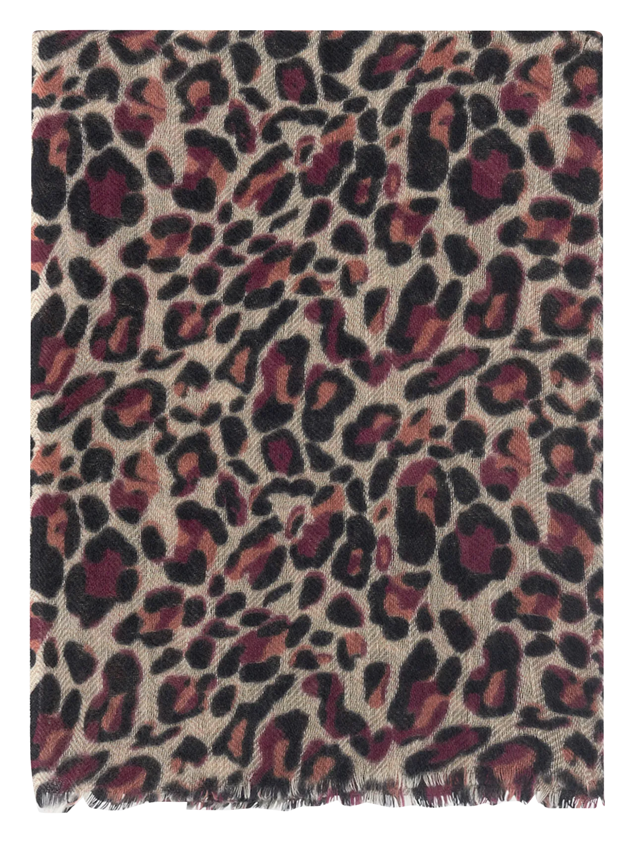 Echarpe imprimée en laine et cachemire Rouge RAMONA