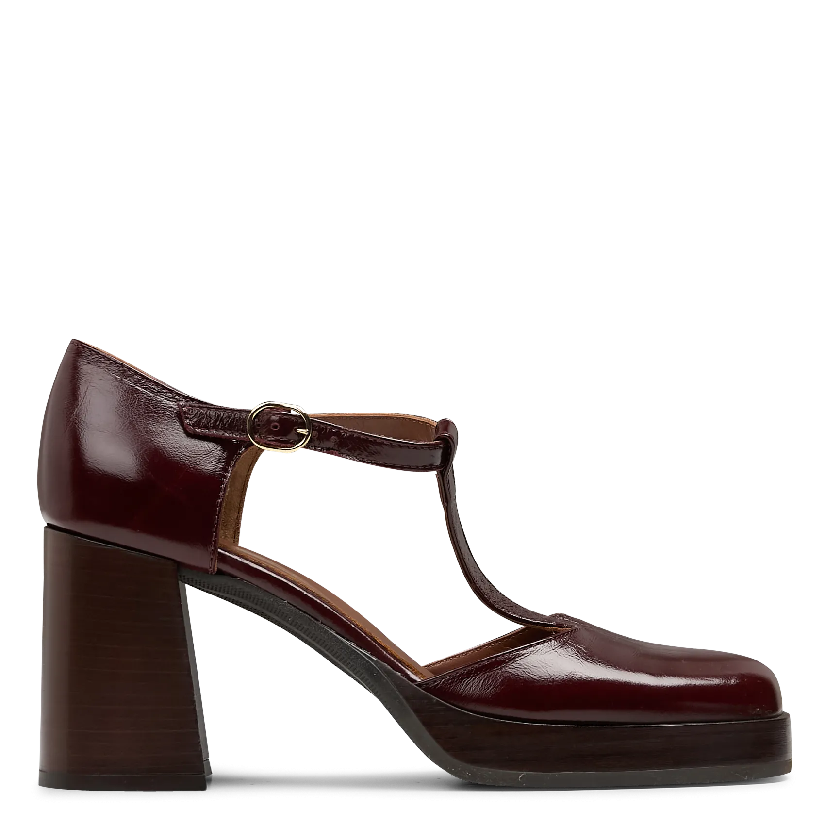 Sandales à talons en cuir Marron ESTHER