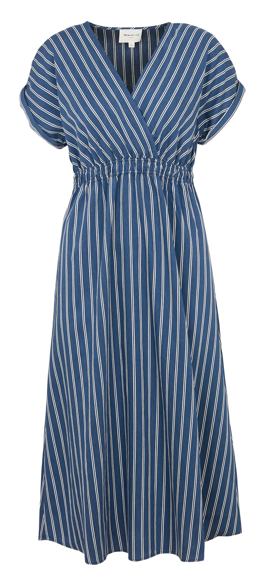 Robe droite rayée Bleu REVE