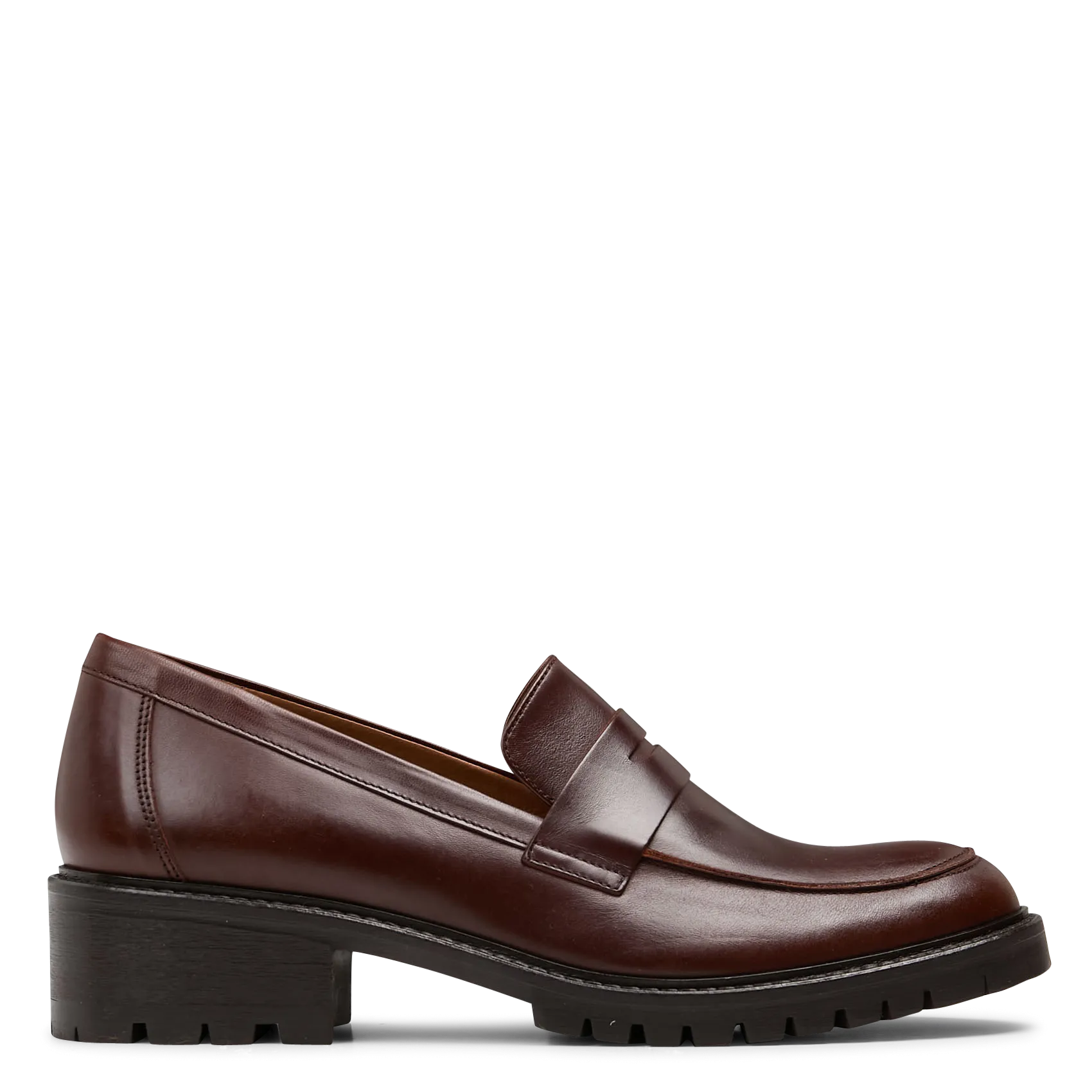 Mocassins en cuir Marron AUBREE