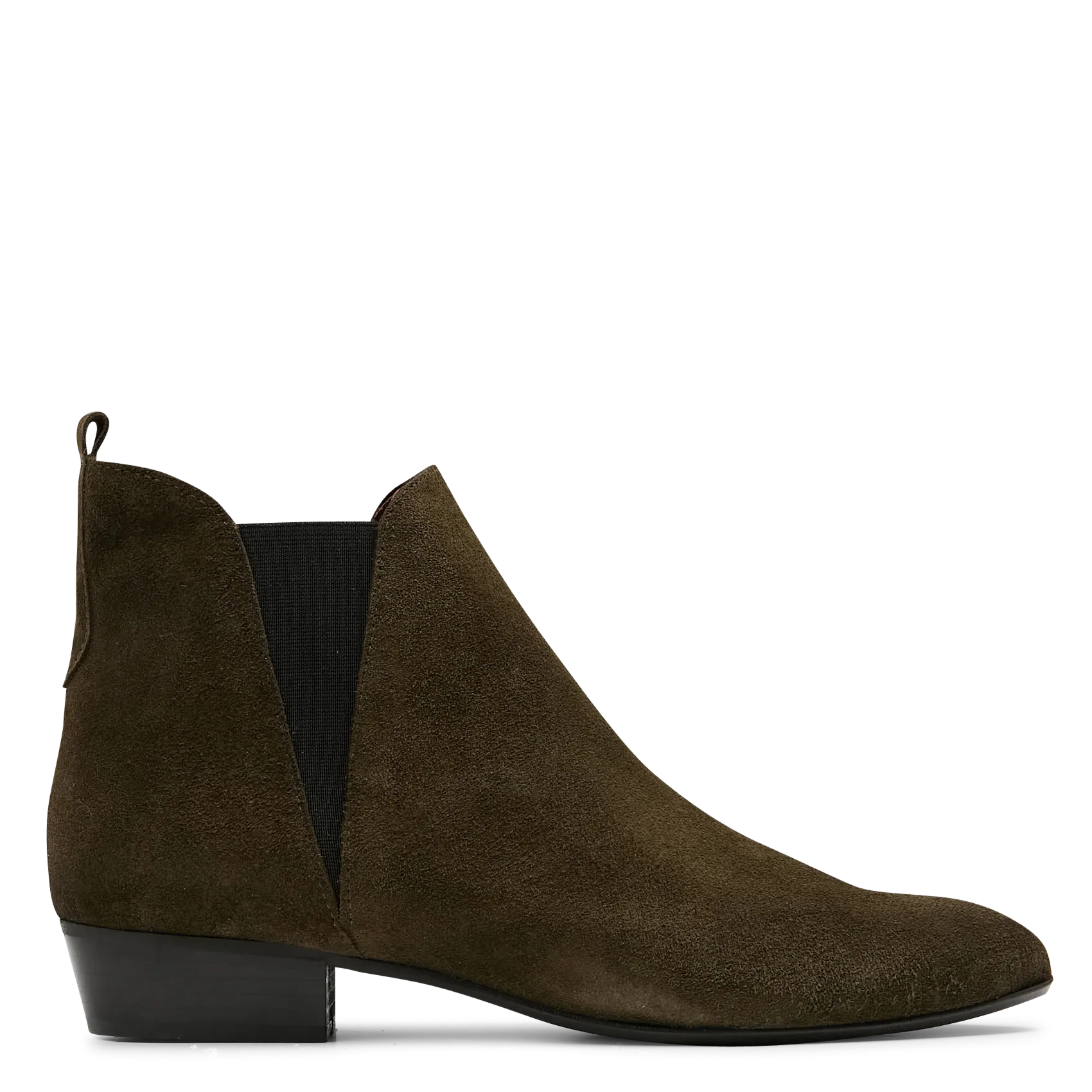 Bottines en cuir velours Vert RITA