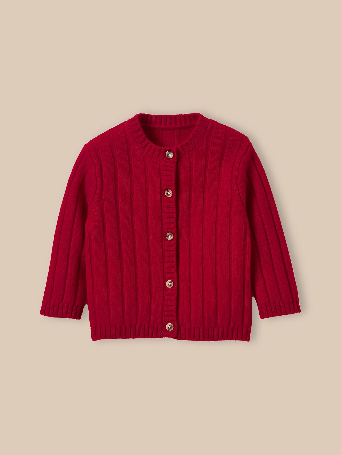 Gilet en pure laine mérinos Rouge