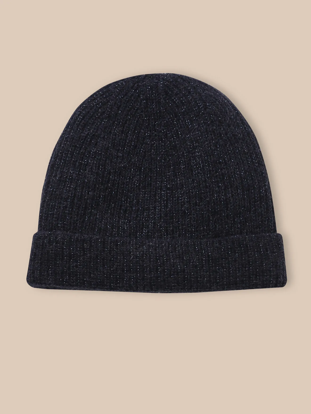 Bonnet en laine et mohair Bleu