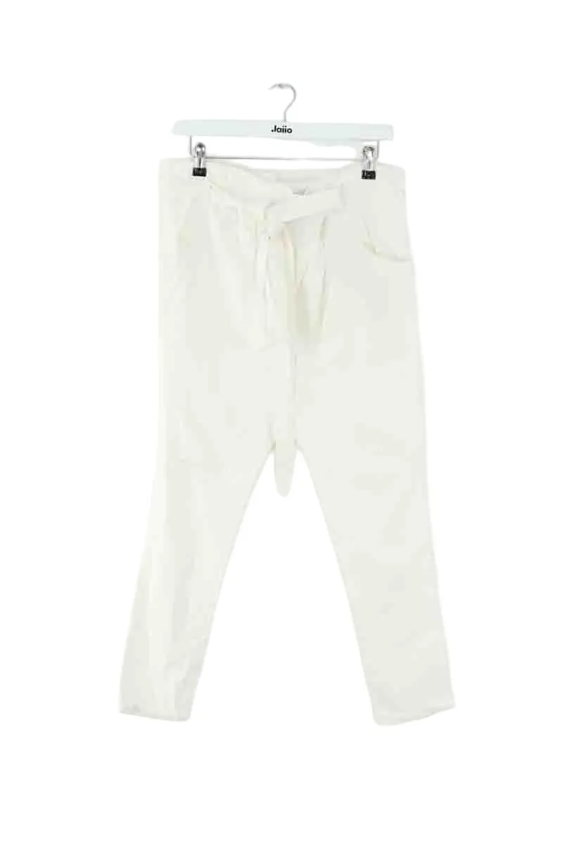 Pantalon en coton Blanc
