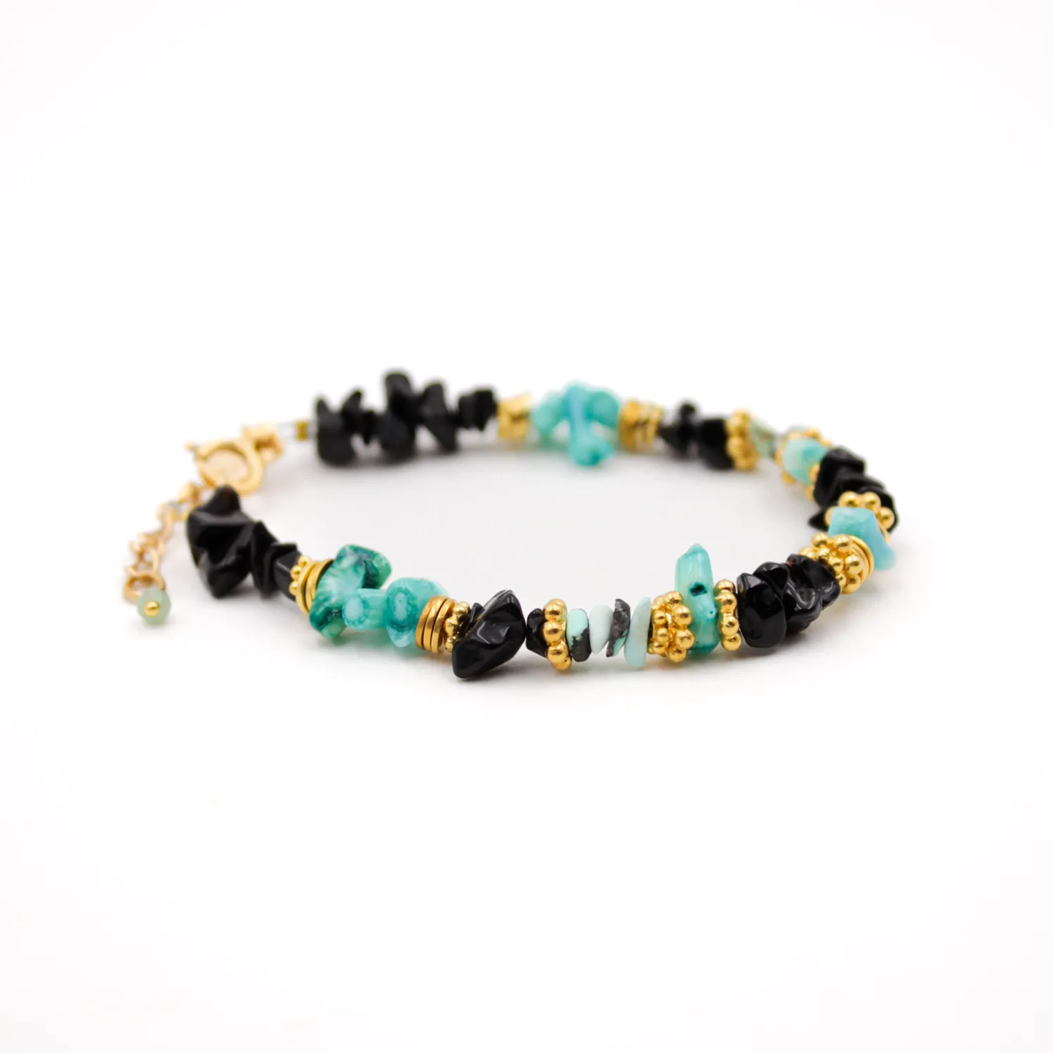 Bracelet heishi et crunchs - alba Doré