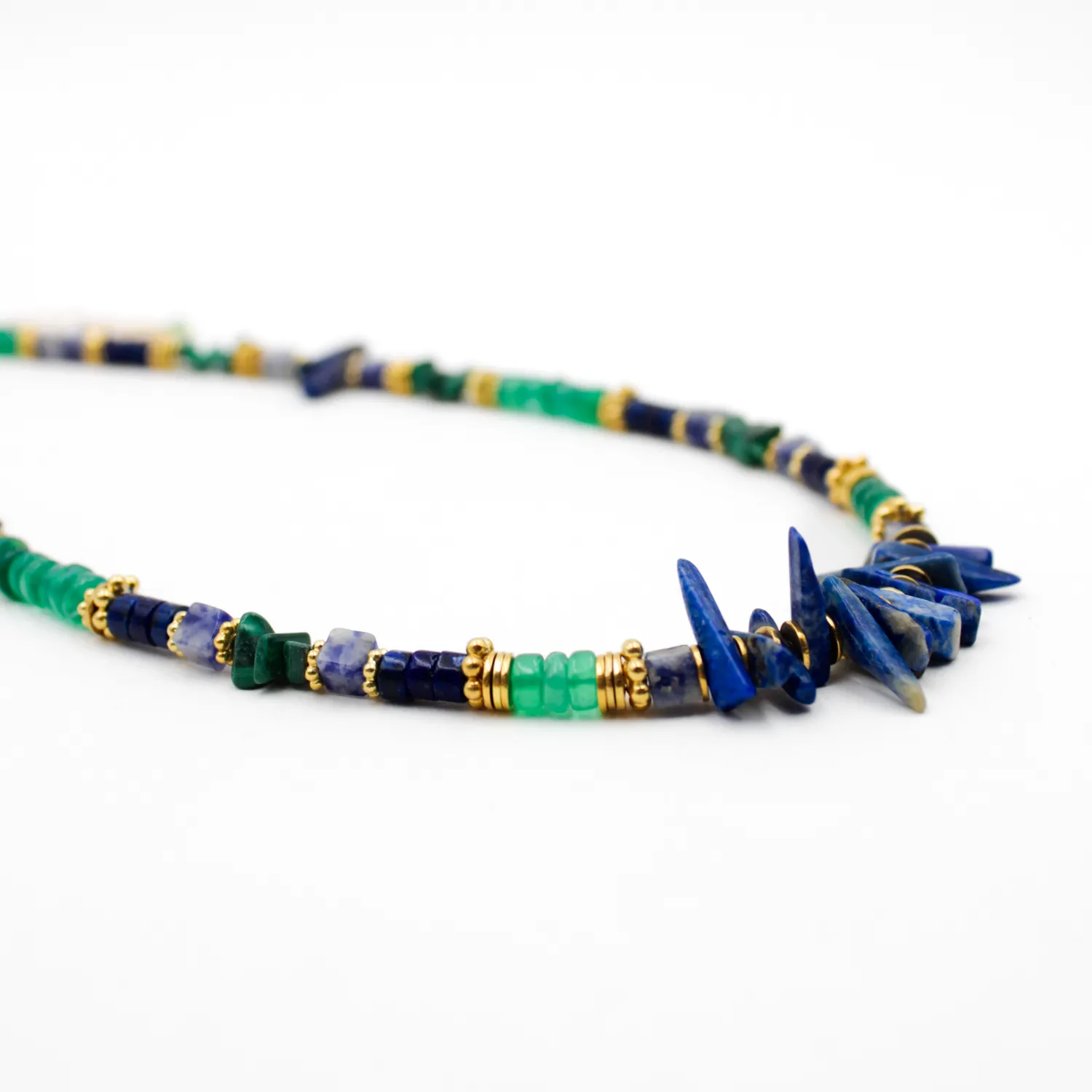 Collier heishi et crunchs - coralie Doré