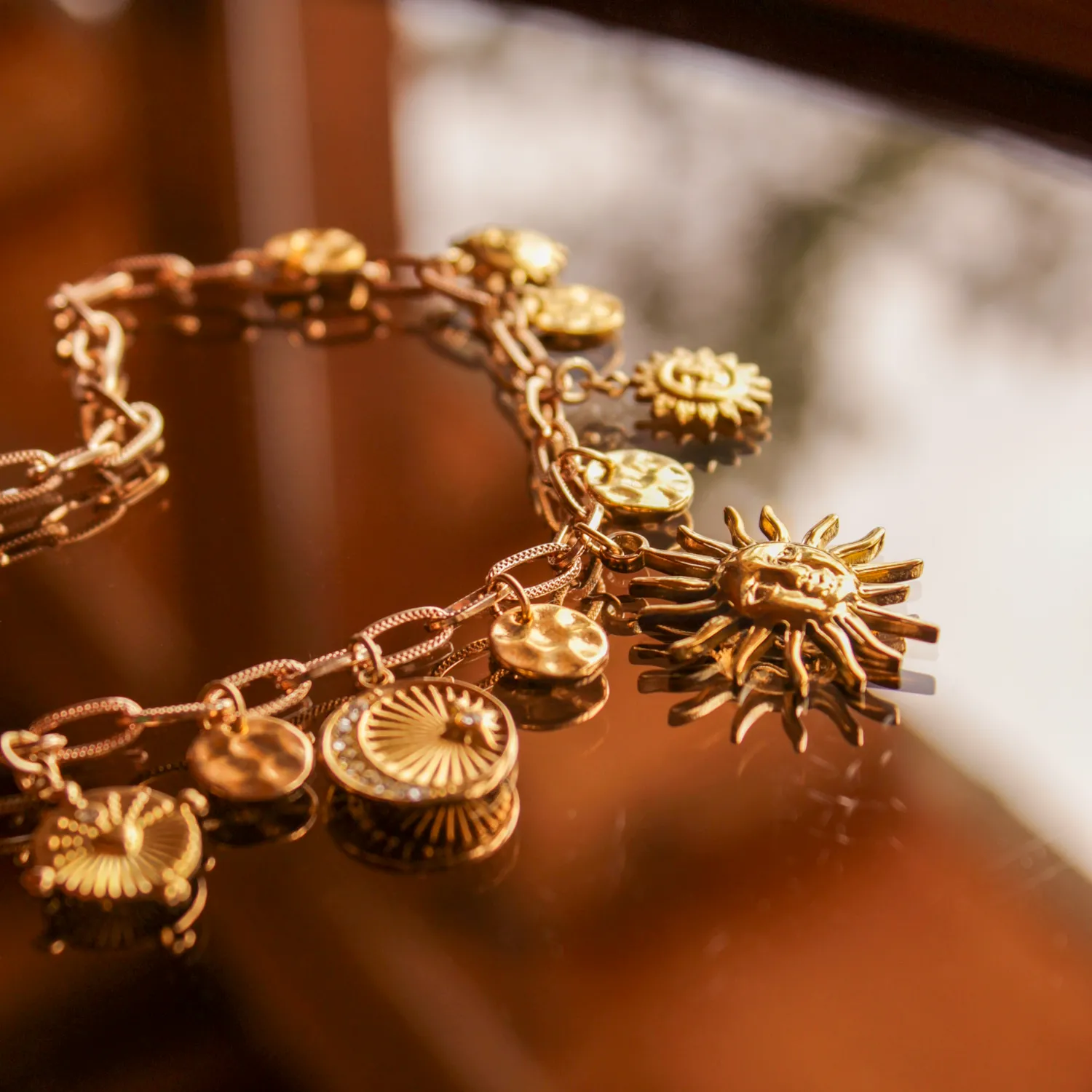 Collier grigris astres - manon Doré COLLIER GRIGRIS ASTRES - MANON