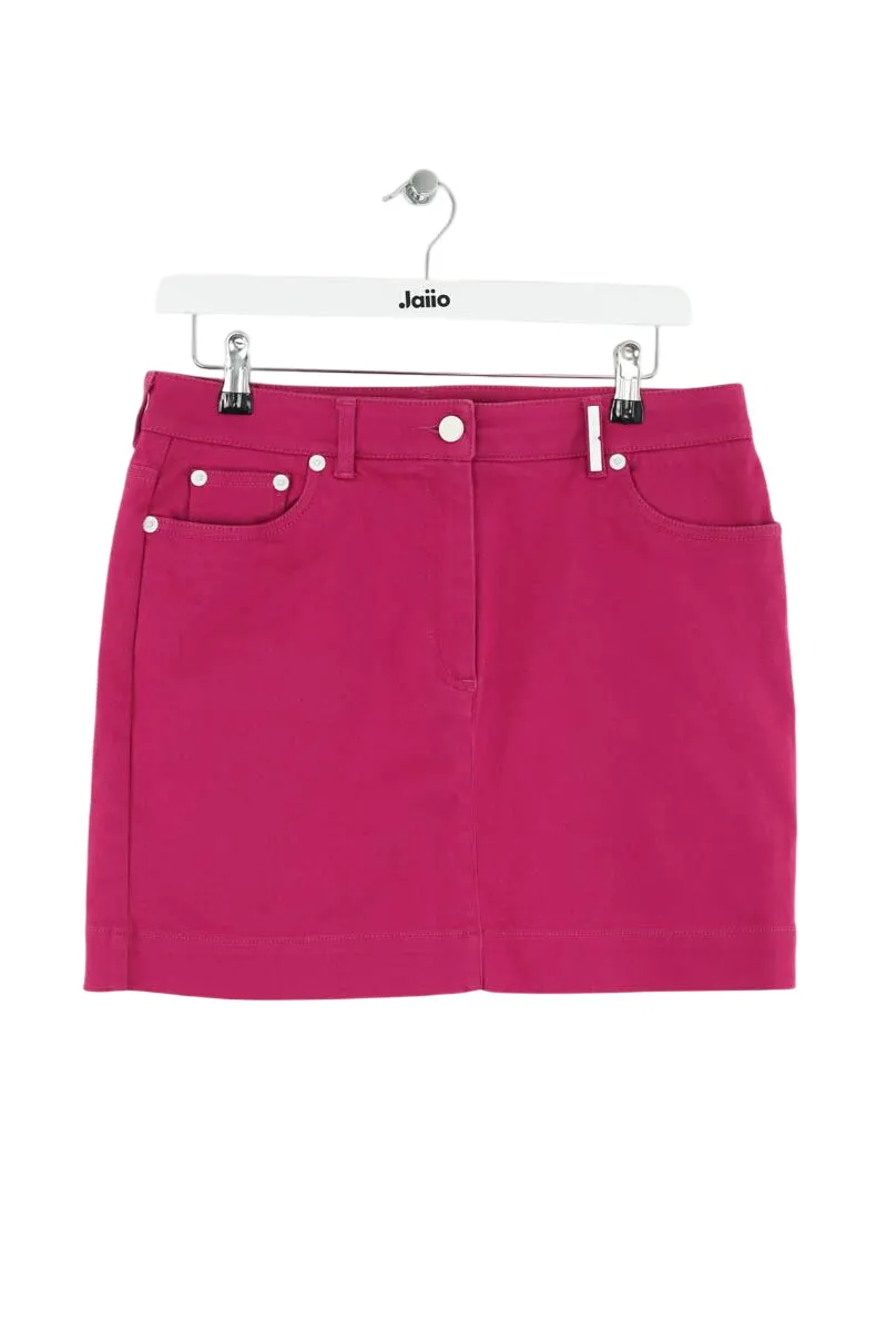 Mini jupe en coton Violet