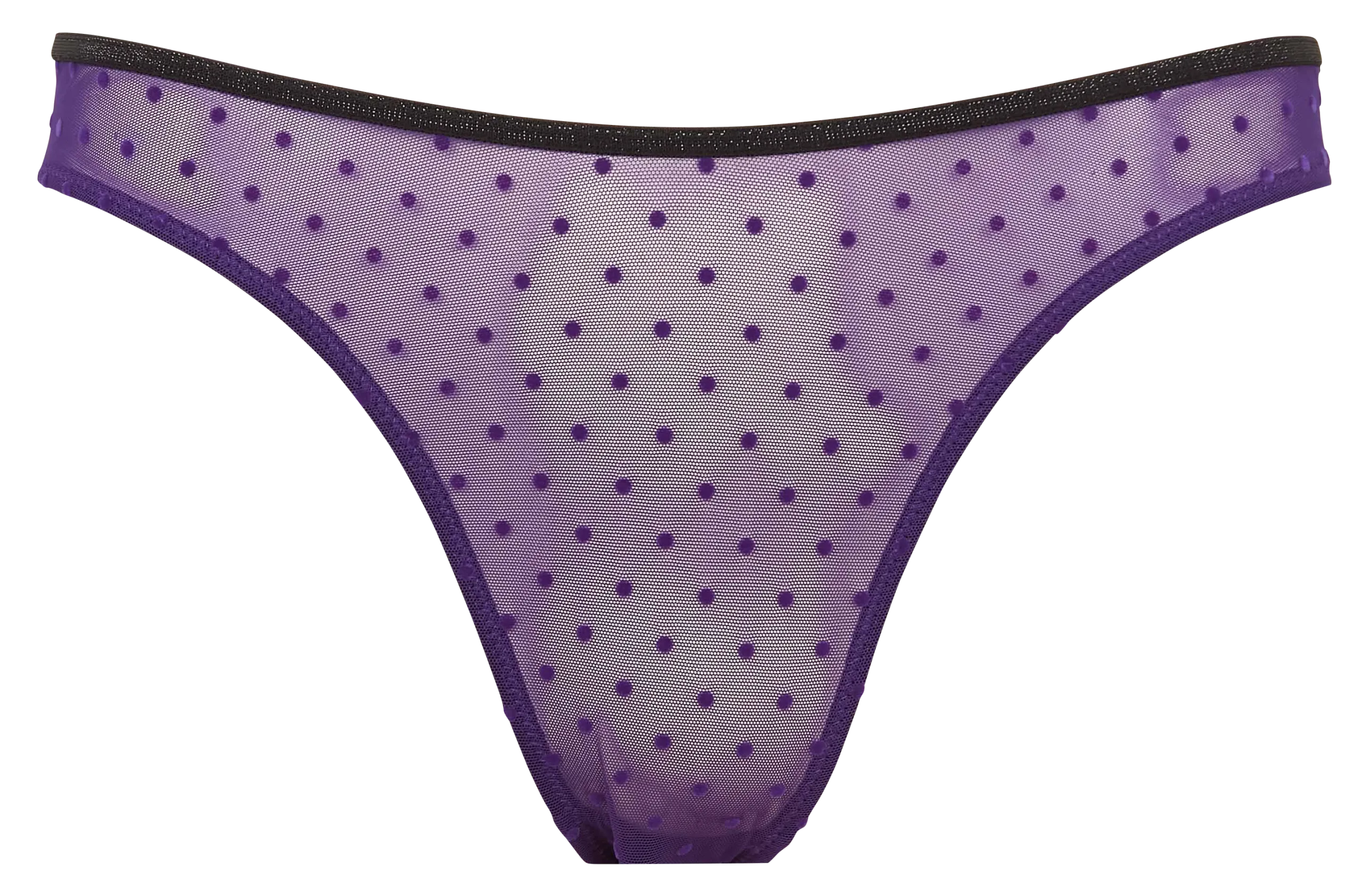 Tanga à pois Violet FREDDIE