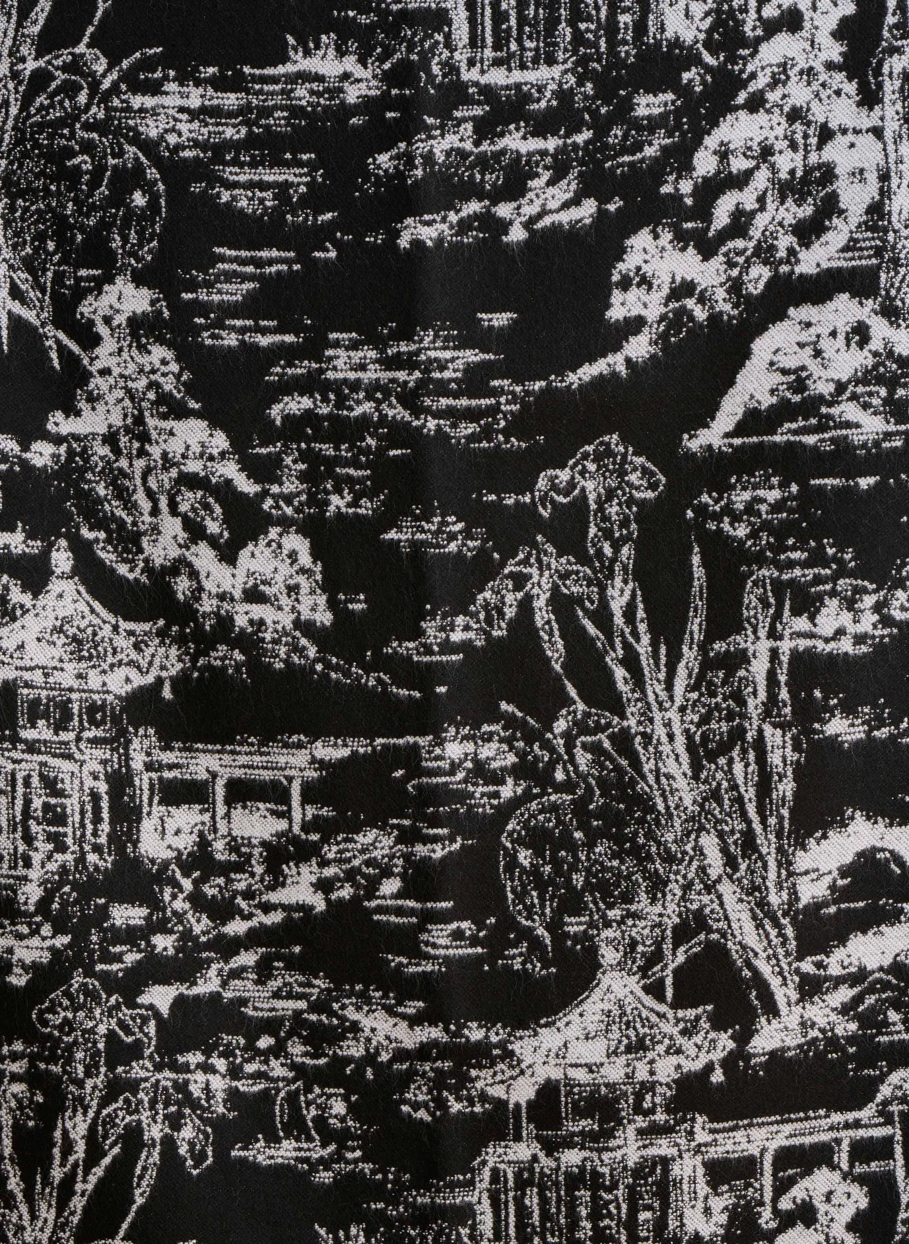 Echarpe en jacquard Noir