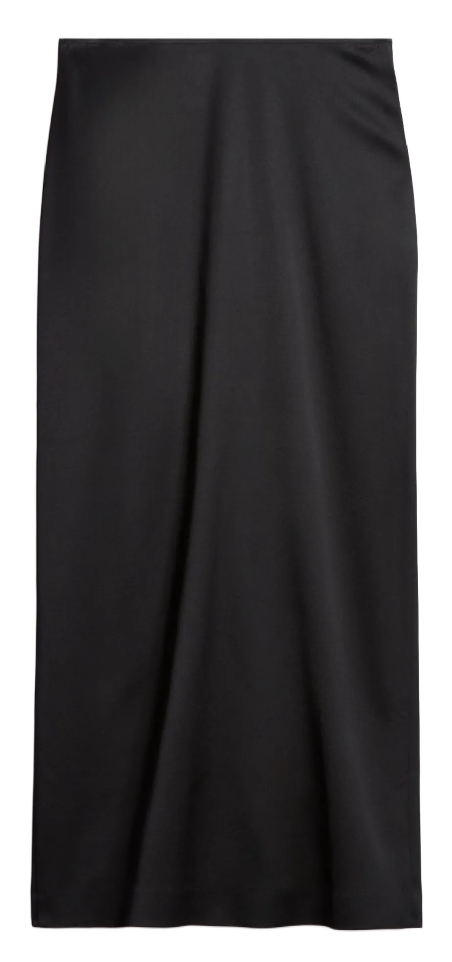 Jupe midi droite Noir FLORIANE