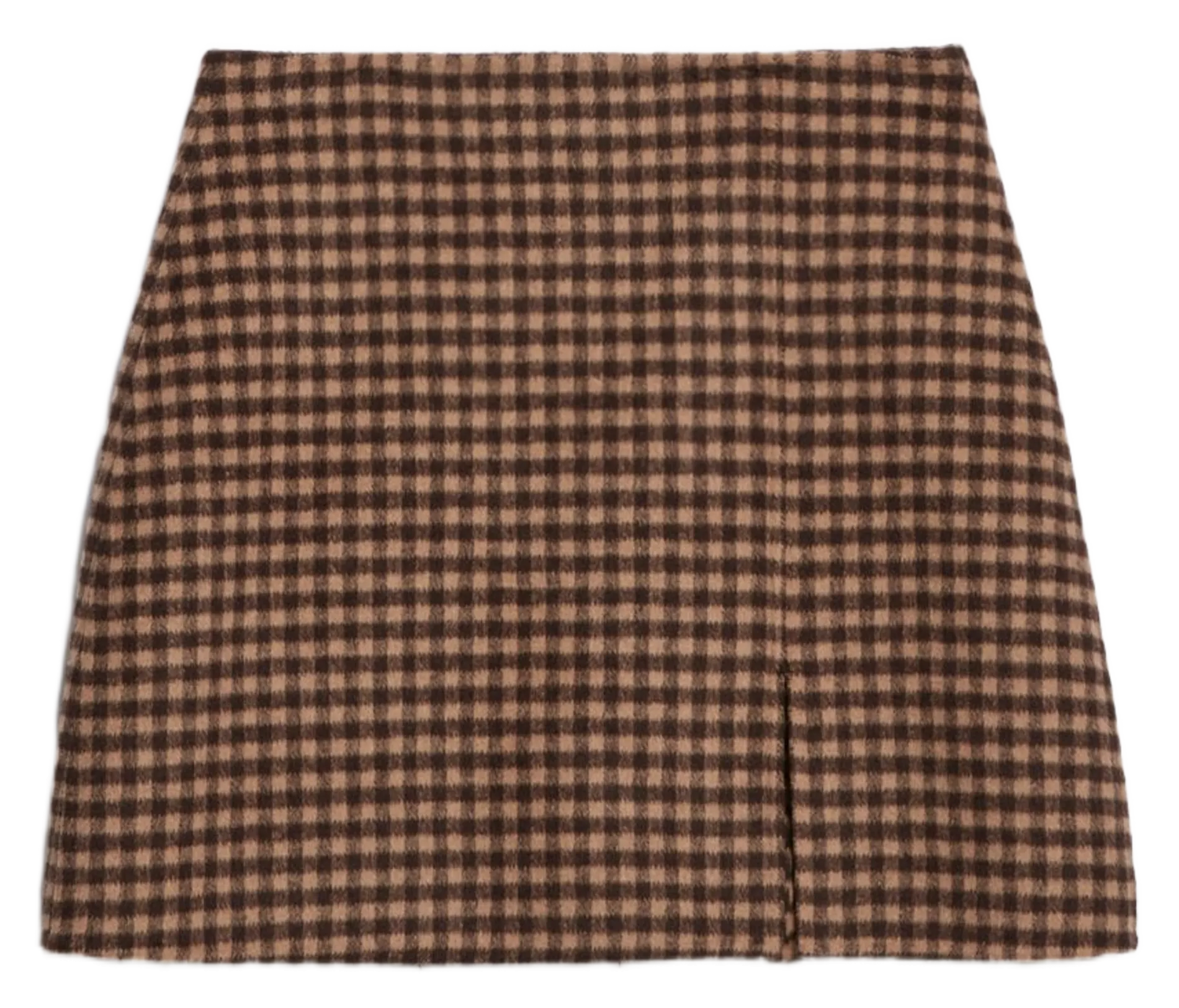 Jupe courte taille haute à carreaux Multicolore MIMI