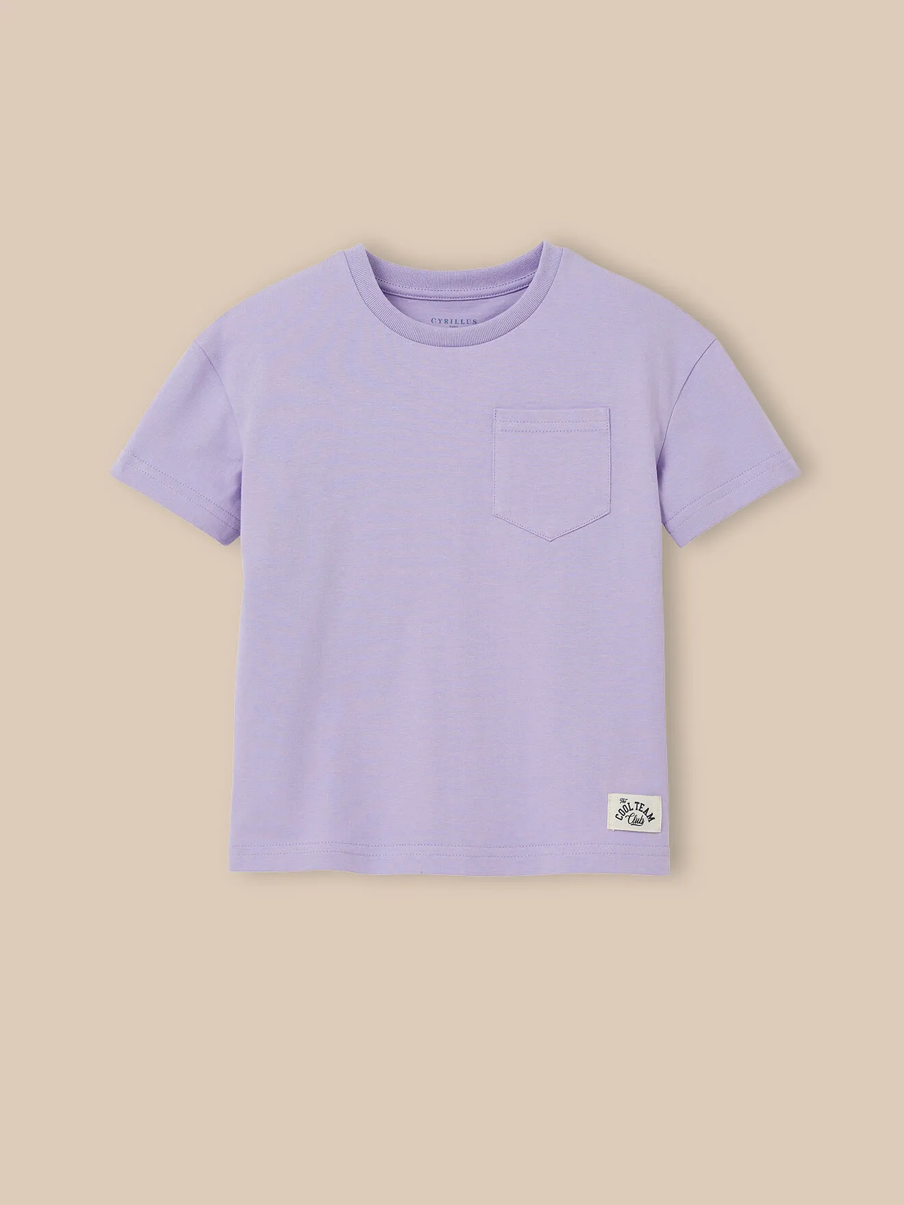 T-shirt uni en coton biologique Violet
