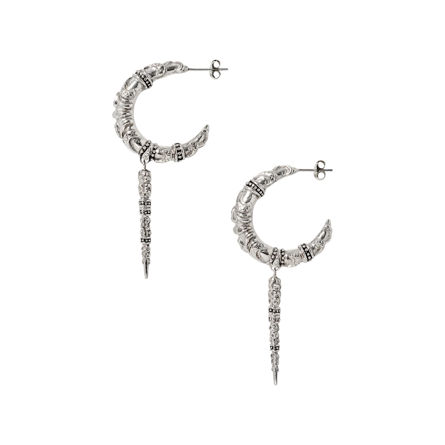 Boucles d'oreilles pendantes Argent MADDY