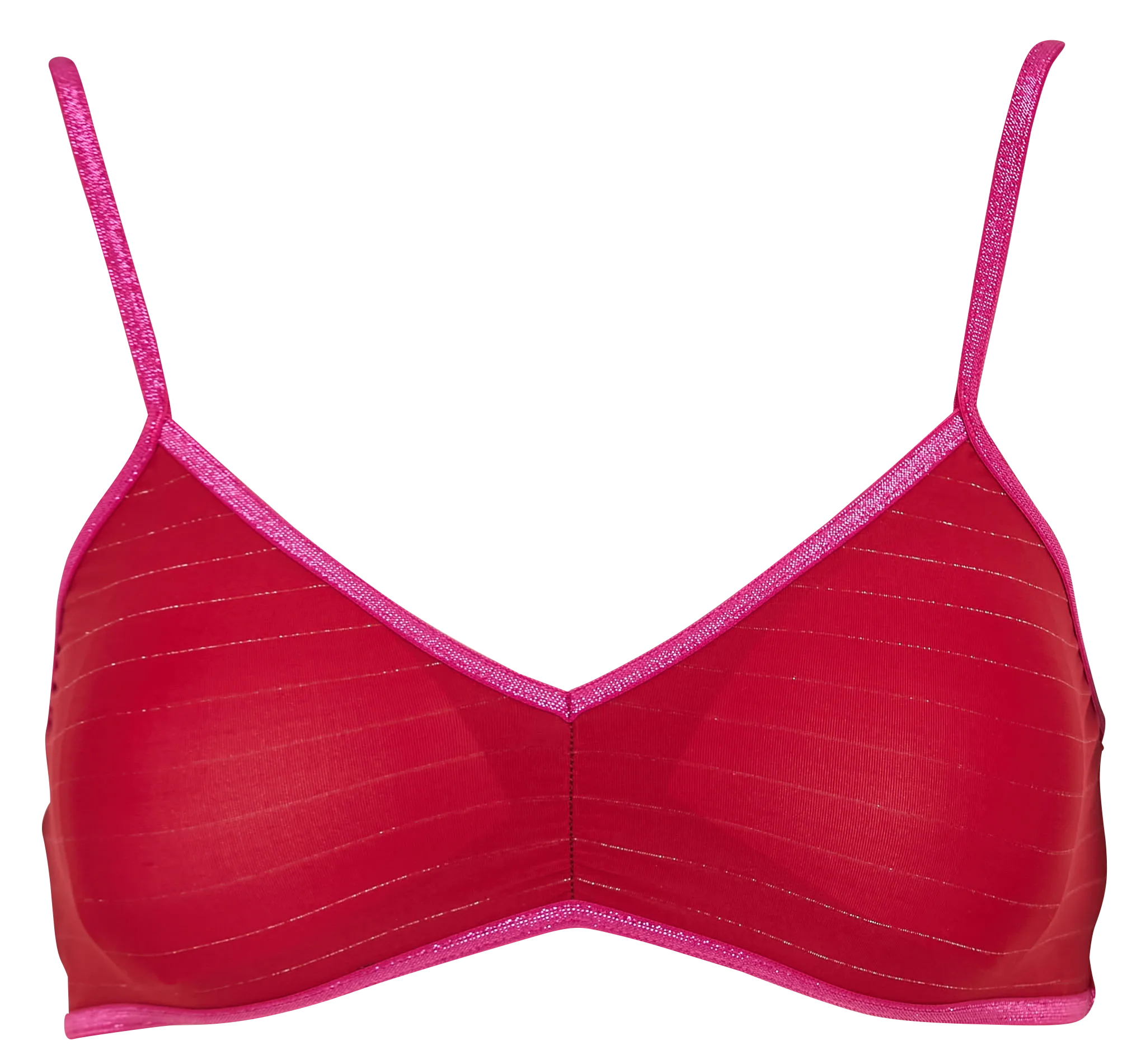 Brassière à rayures fines Rouge GEORGIA