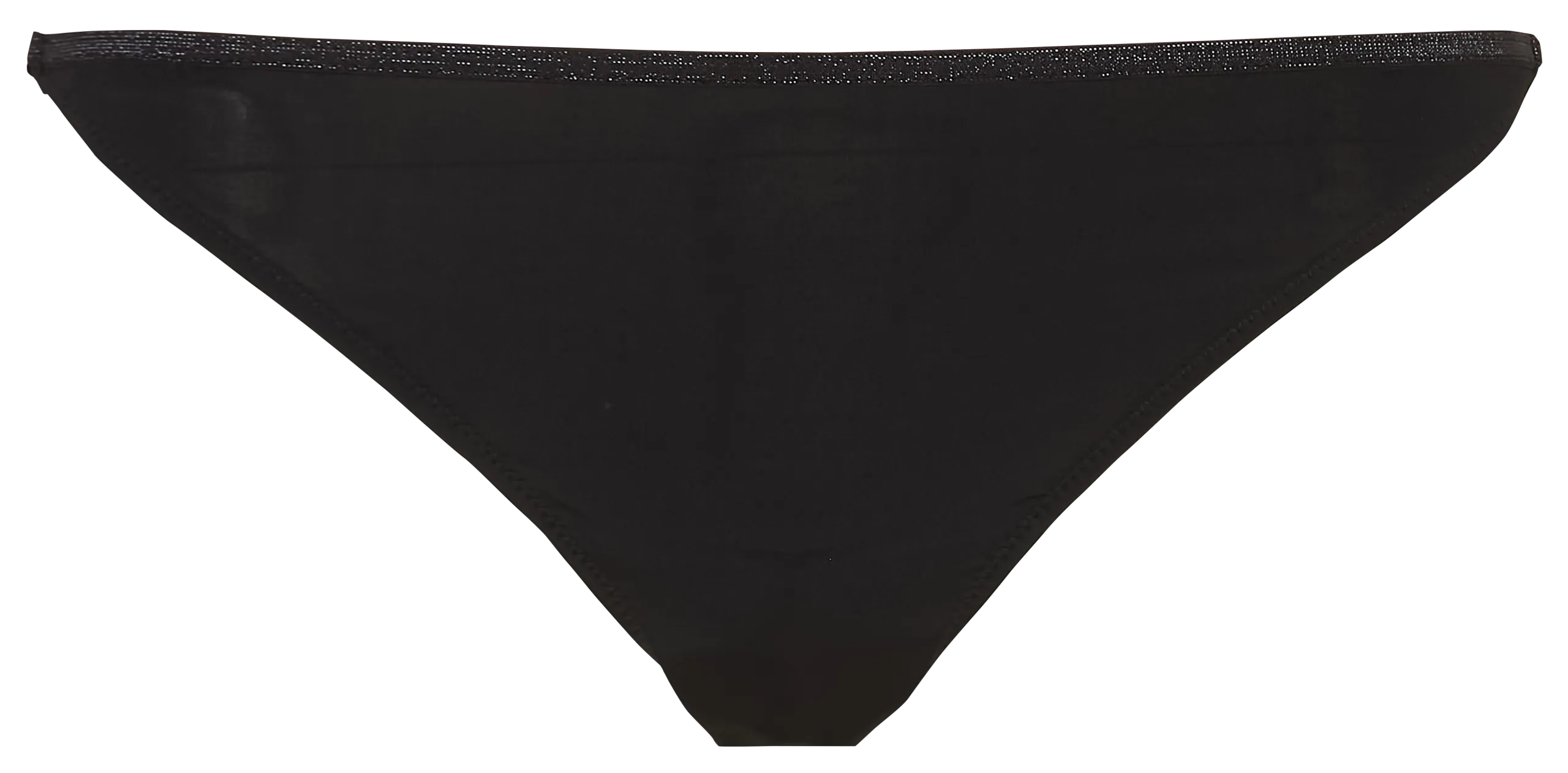 Tanga motif zébré Noir THÉA