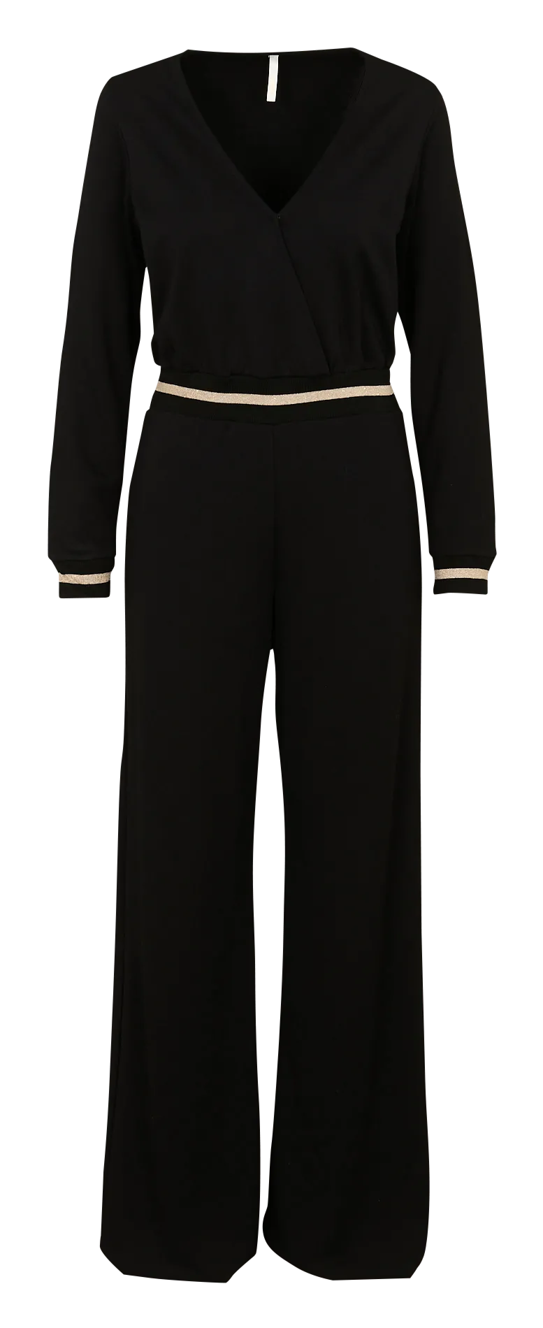 Combinaison droite col V Noir
