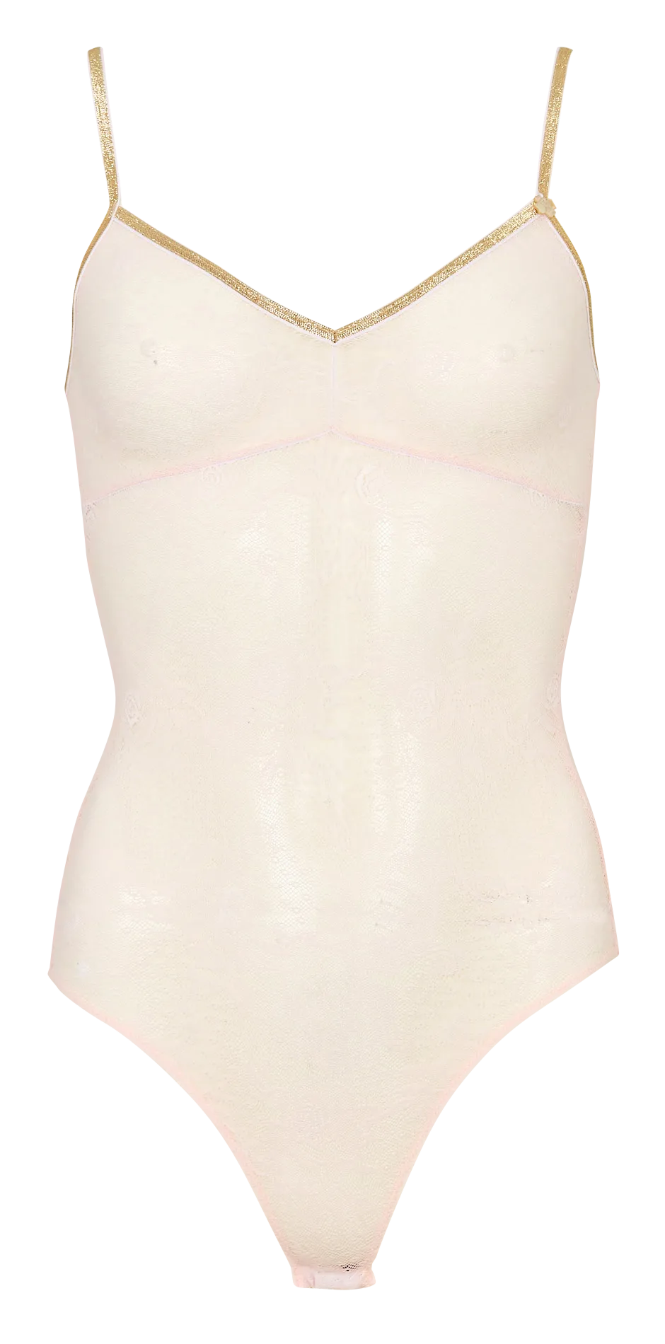 Body ajusté en dentelle Blanc GEORGIA