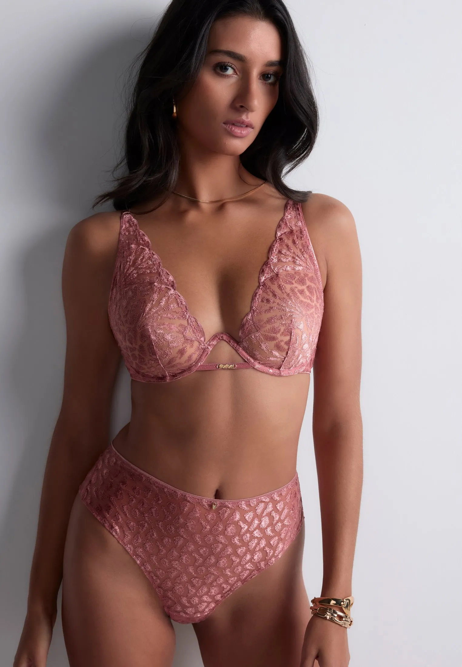 Culotte taille haute Rose CRAZY IN LOVE