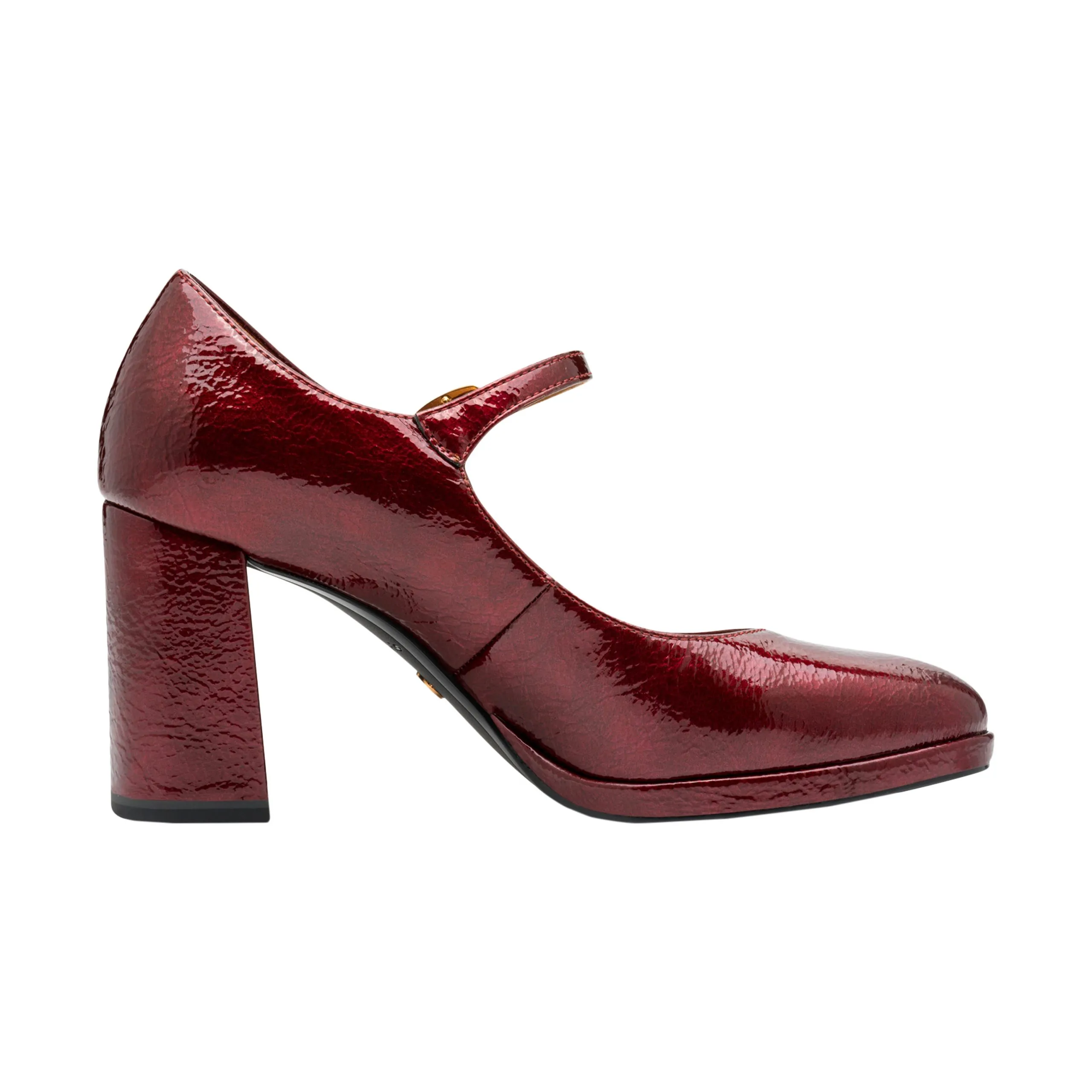 Ballerine talon à brides Rouge