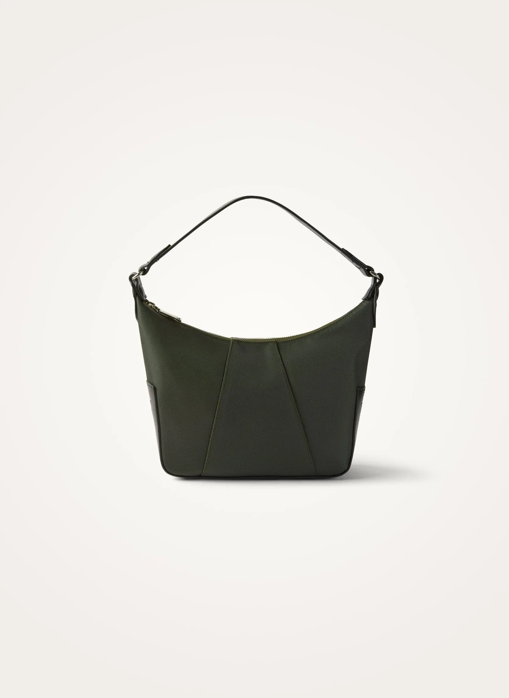 Petit sac hobo en nylon Vert LEOLIA