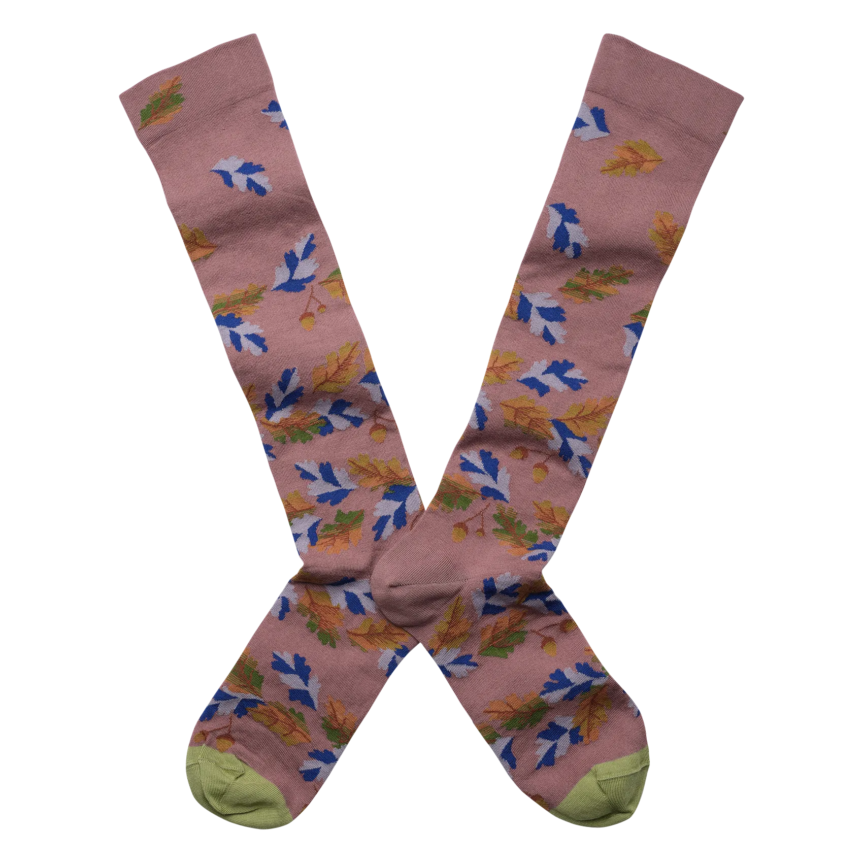 Chaussettes imprimées en coton mélangé Multicolore