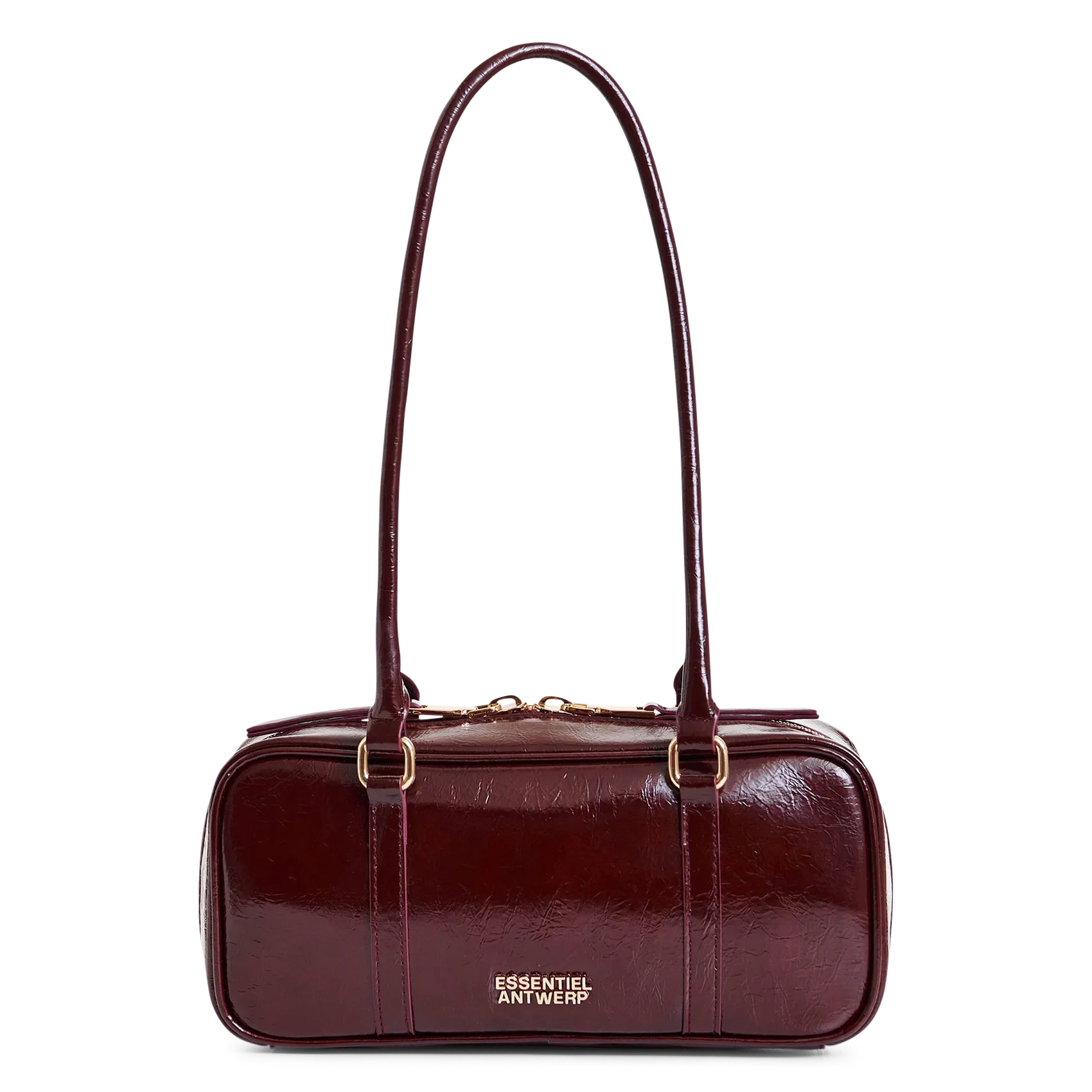 Sac rectangulaire uni laqué Rouge IZODIAC