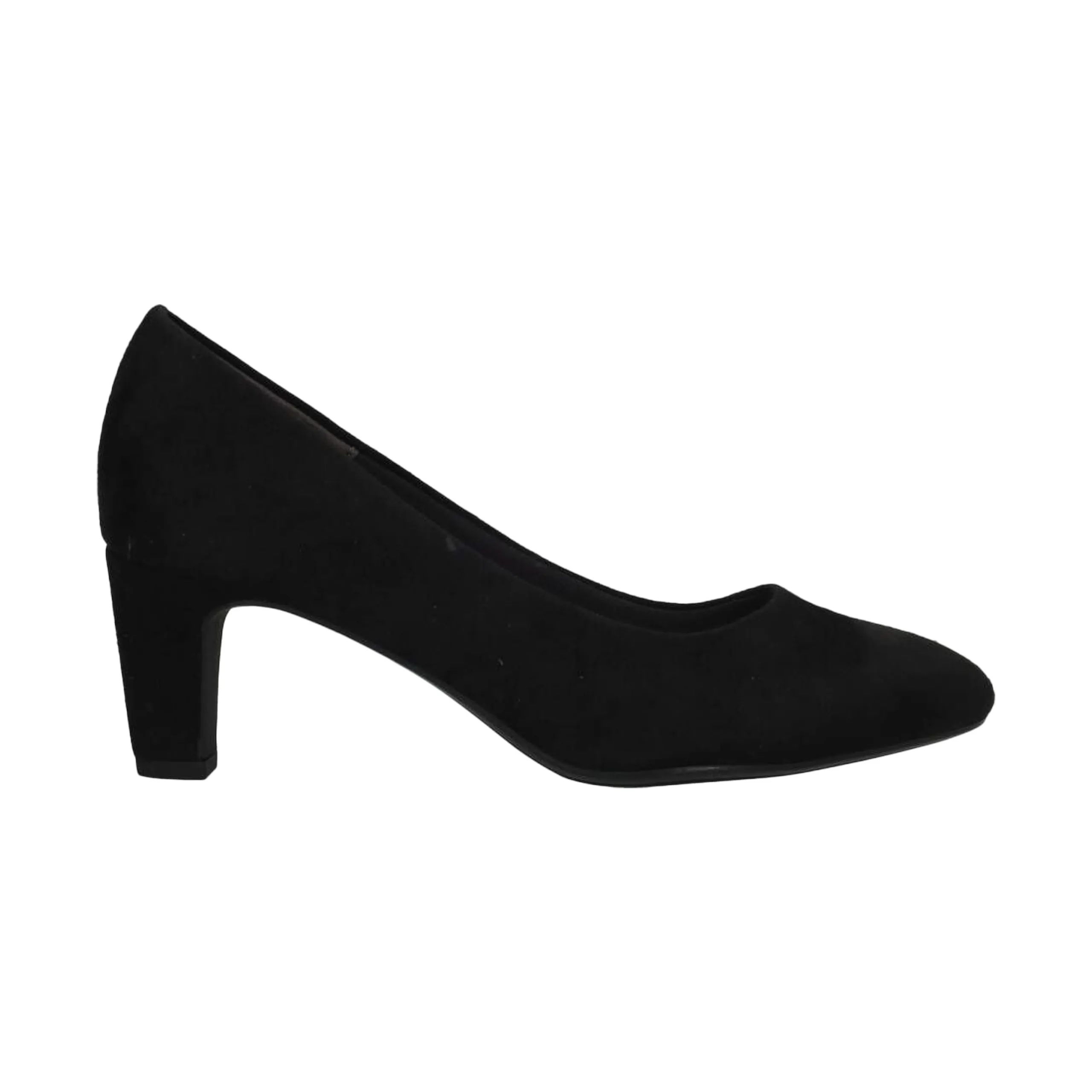 Ballerine cuir à talon Noir