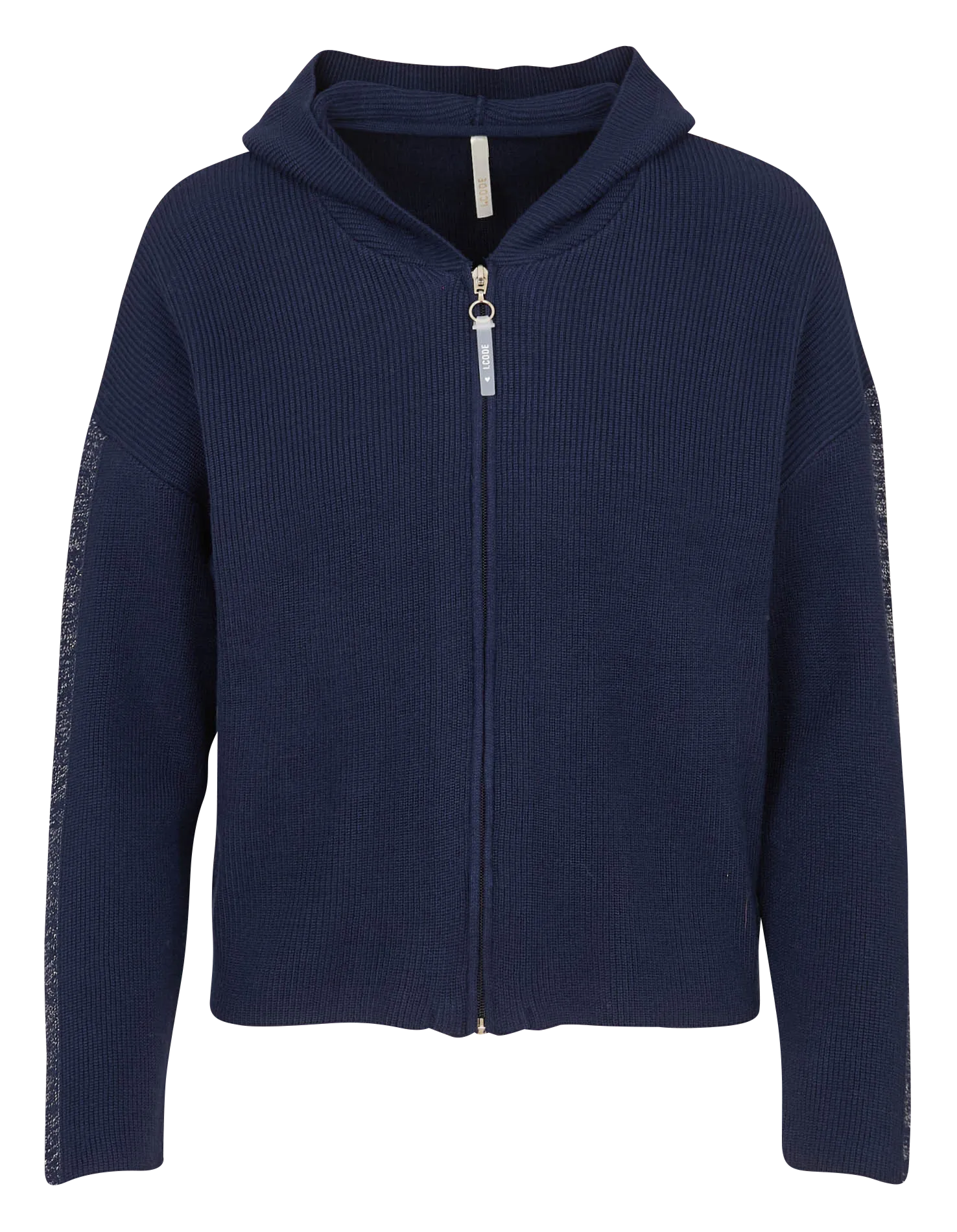 Gilet à capuche ajusté Bleu