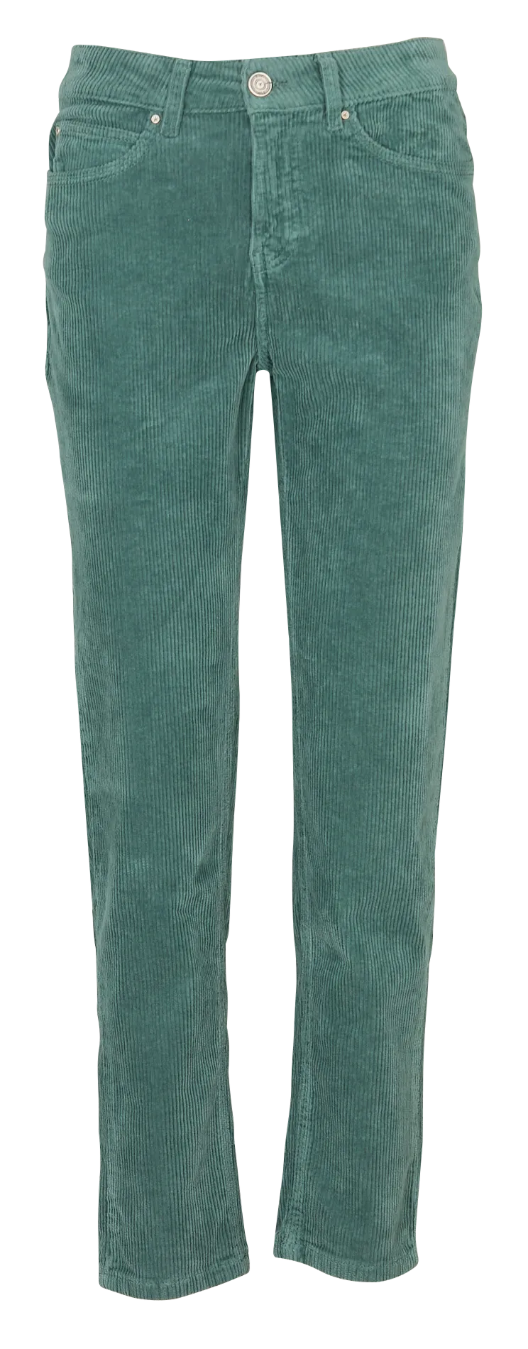 Pantalon droit velours côtelé en coton stretch Gris PAVLINA