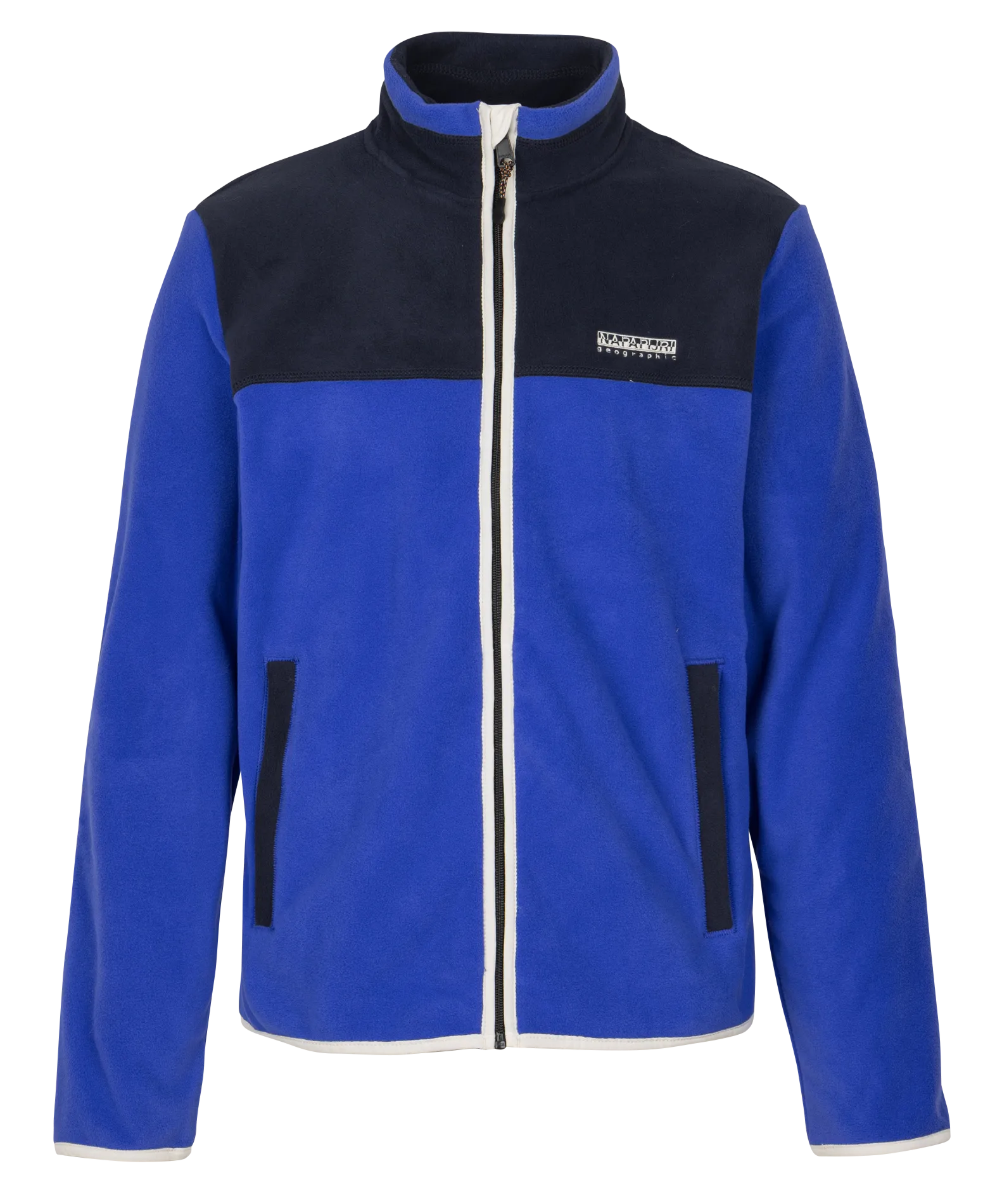 Polaire droite col montant Bleu T-DERGANA