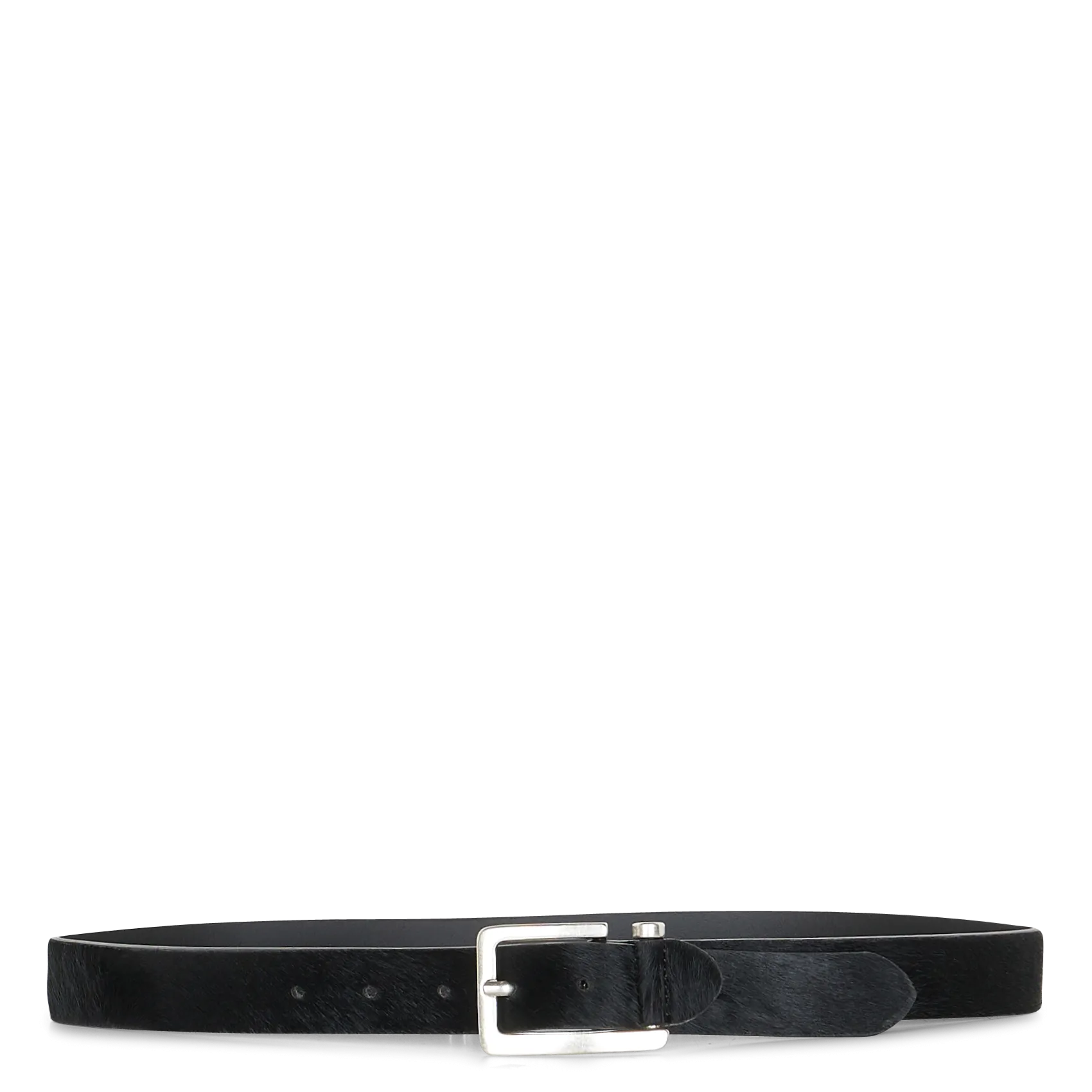 Ceinture en cuir pony Noir