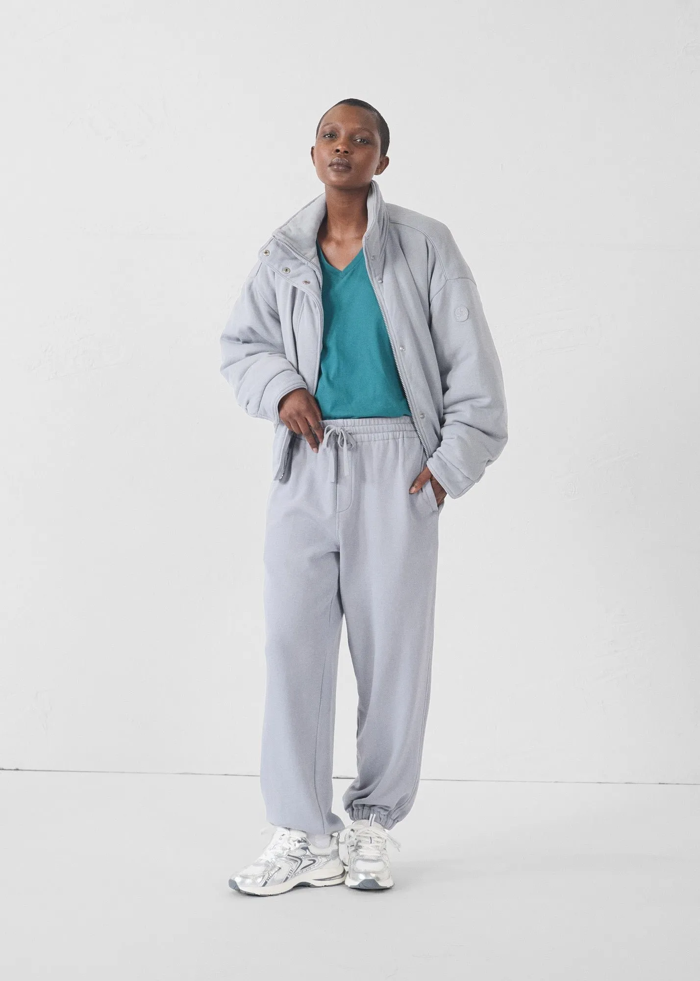 T-shirt col v sofy Vert