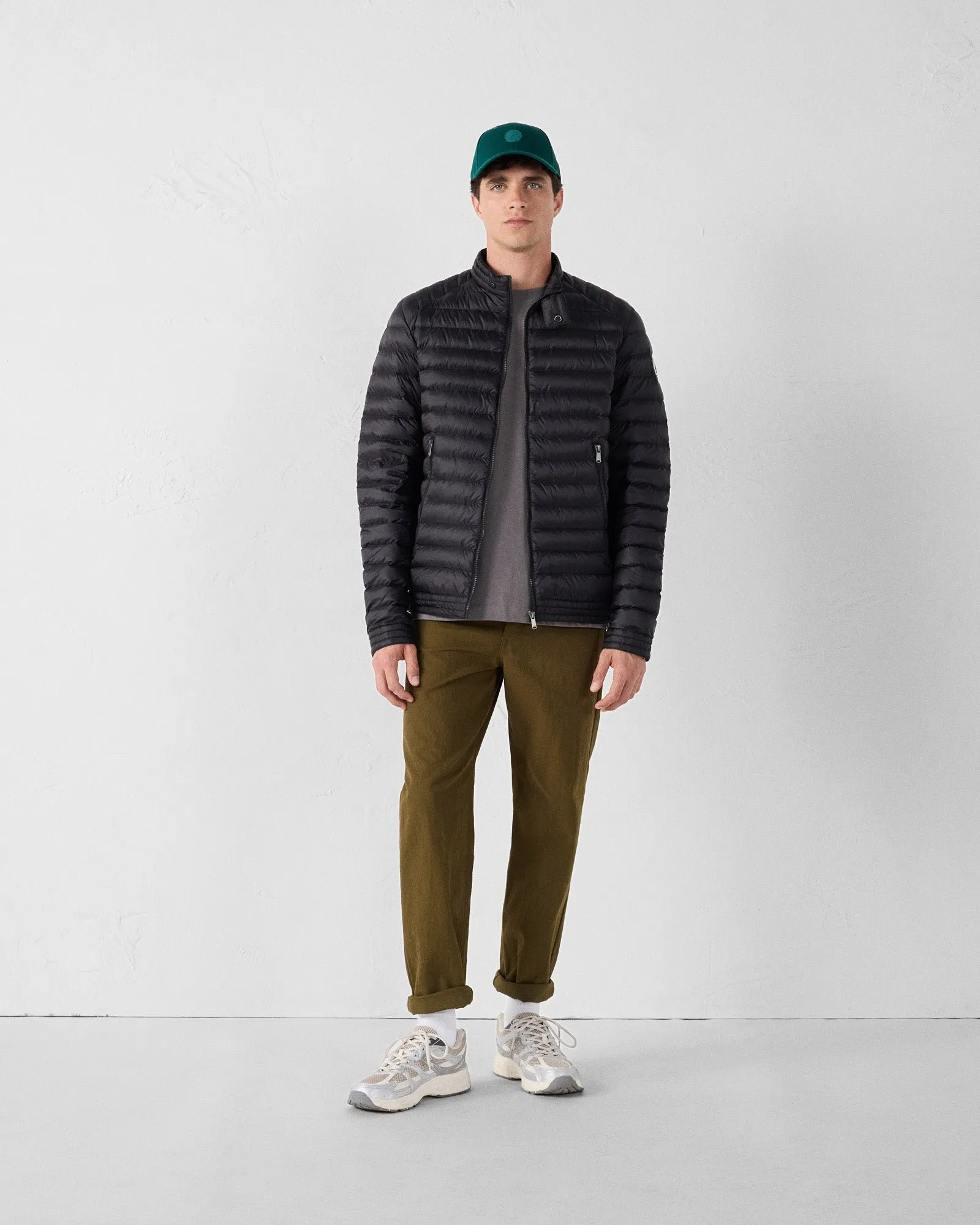 Doudoune col biker bastien Noir