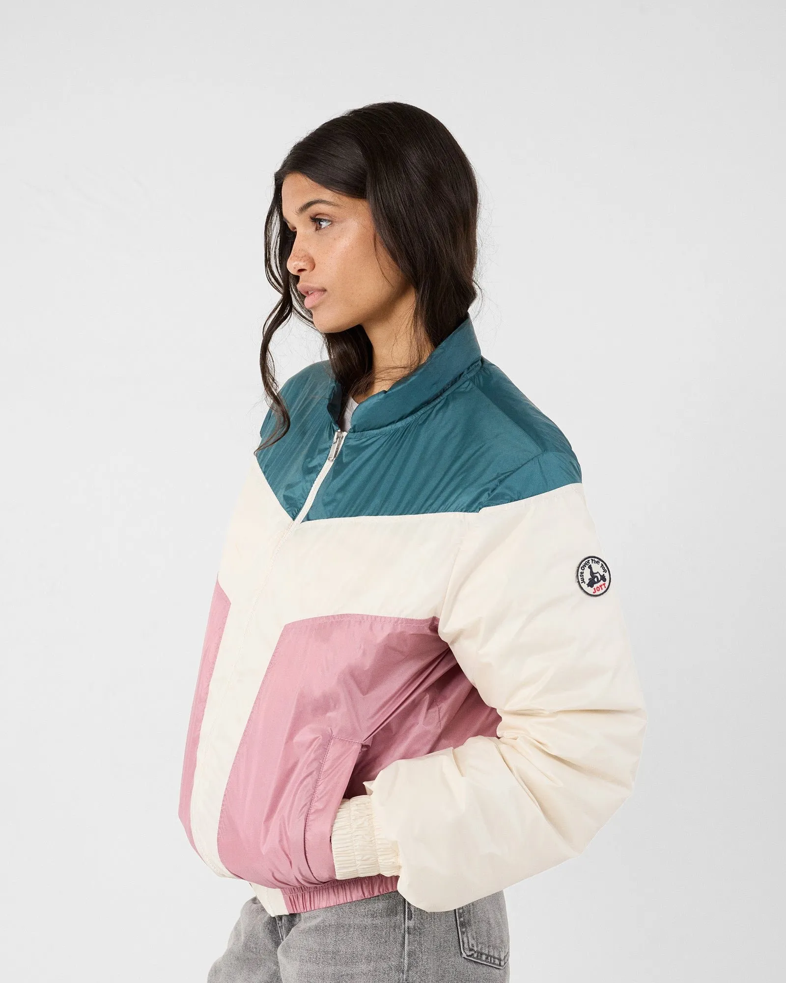 Veste esprit puffer marais/rose antique joan Vert