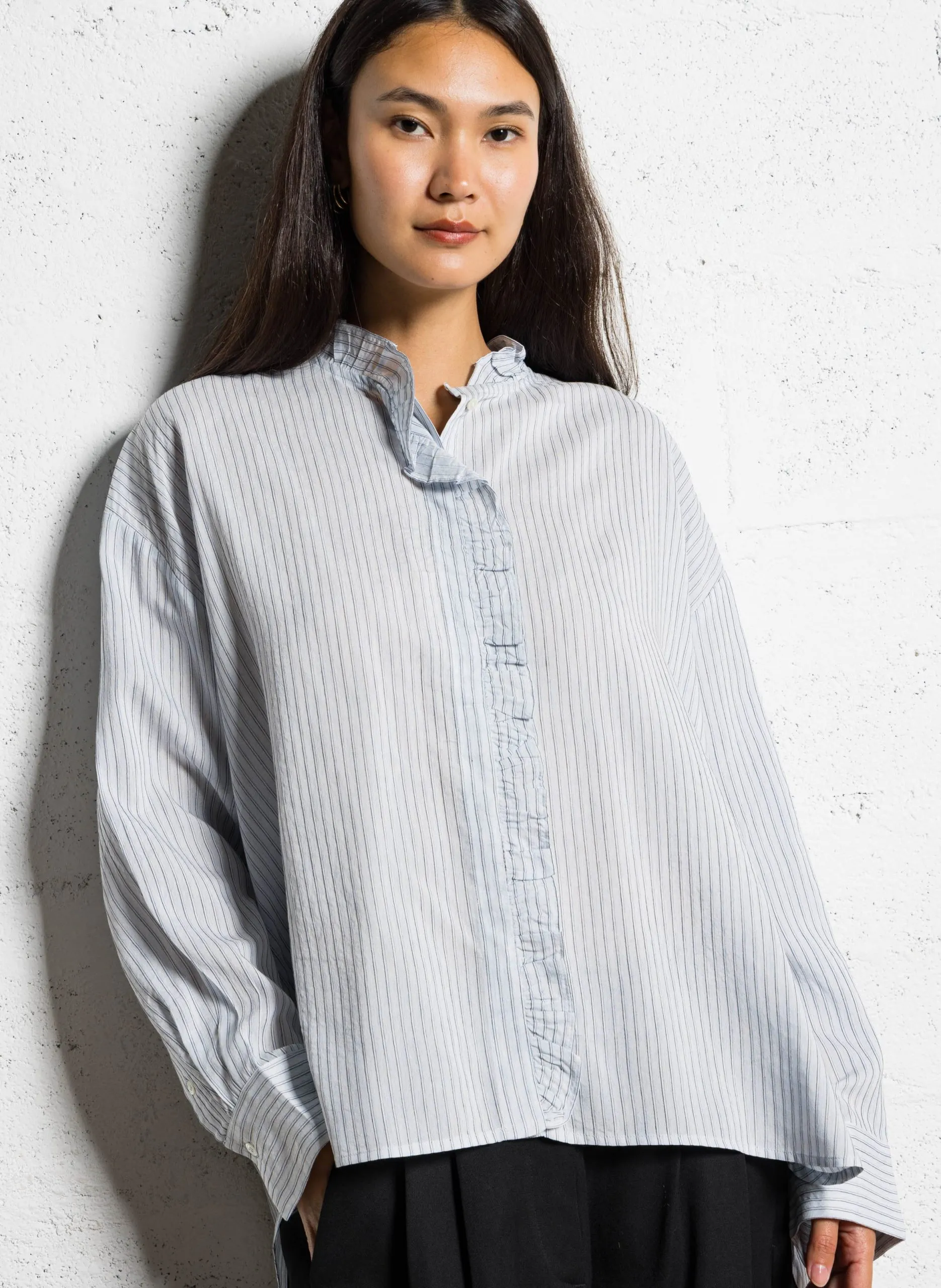 Chemise oversize col victorien Multicolore LUBNA