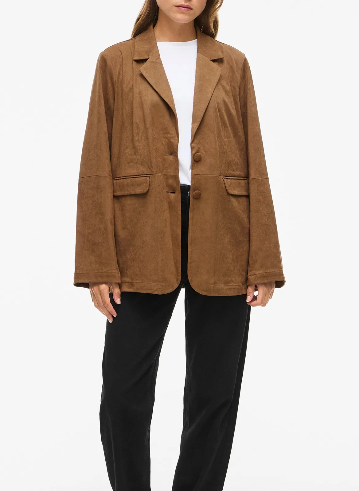 Veste col tailleur Marron HENA