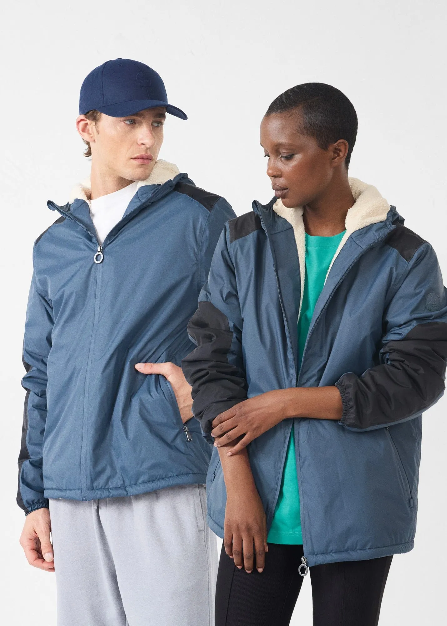 Imperméable sherpa bluestone dippen sherpa Bleu