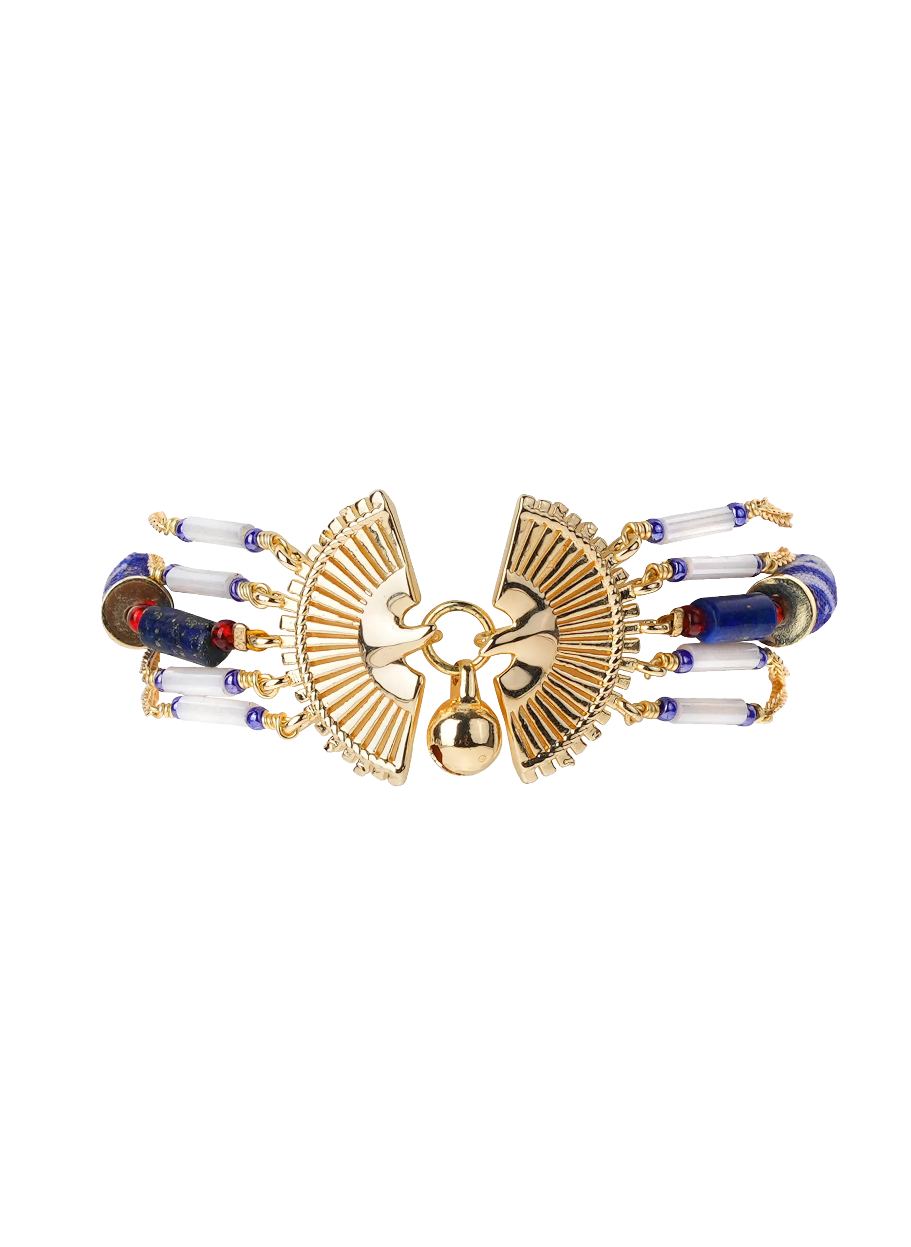 Bracelet réglable multiliens Bleu SKYLETT