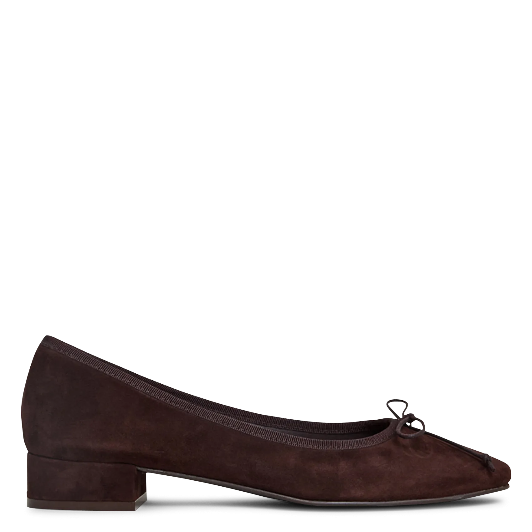Ballerines en cuir velours Marron DADOU