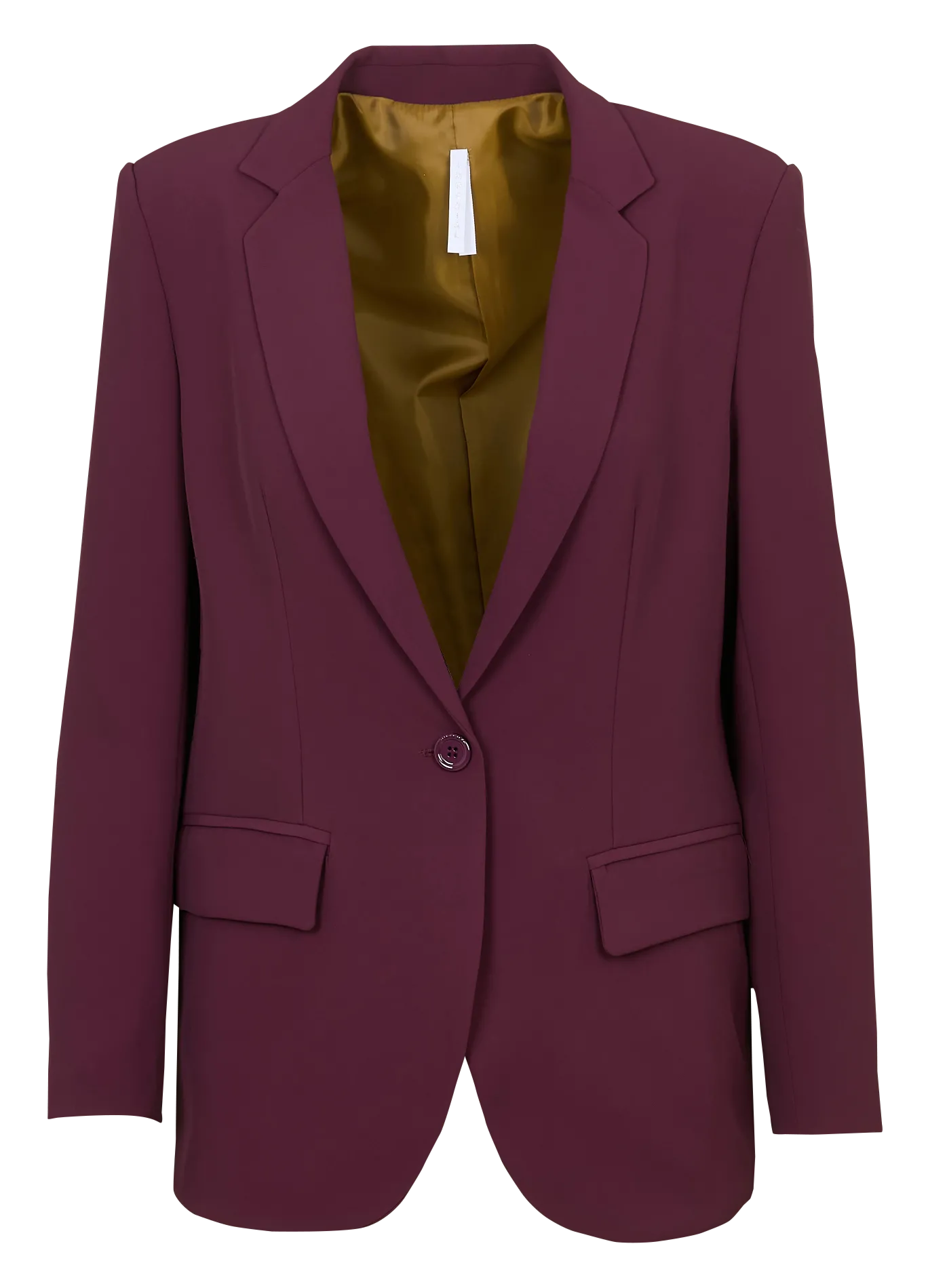 Veste droite col tailleur Prune