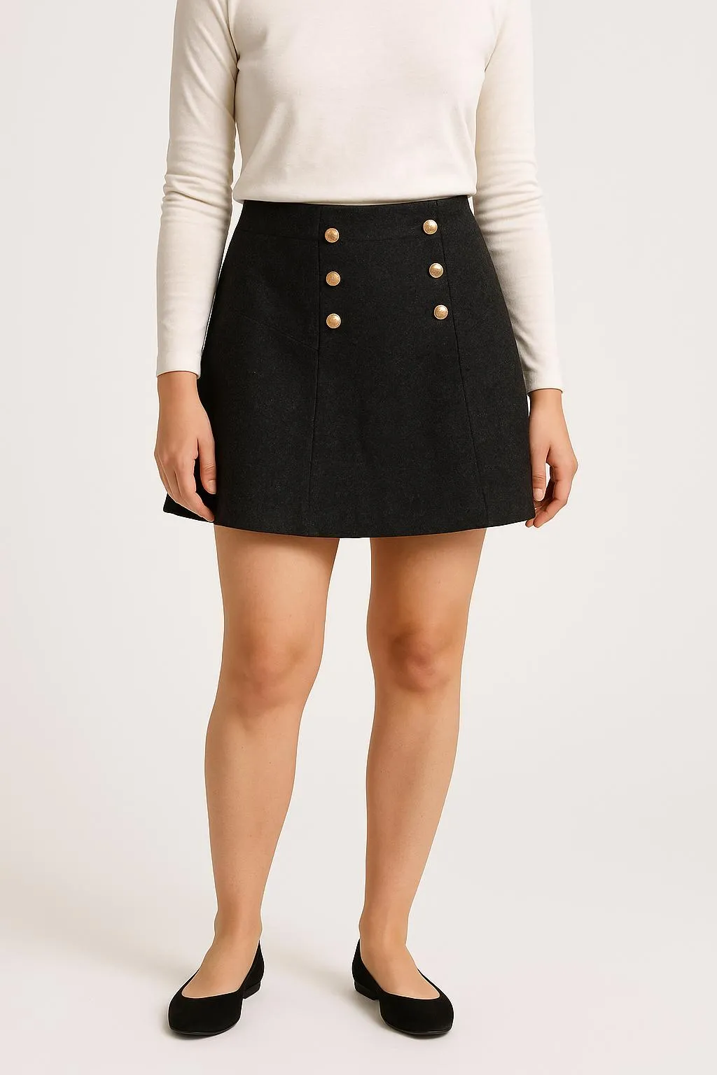 Jupe courte & midi Gris