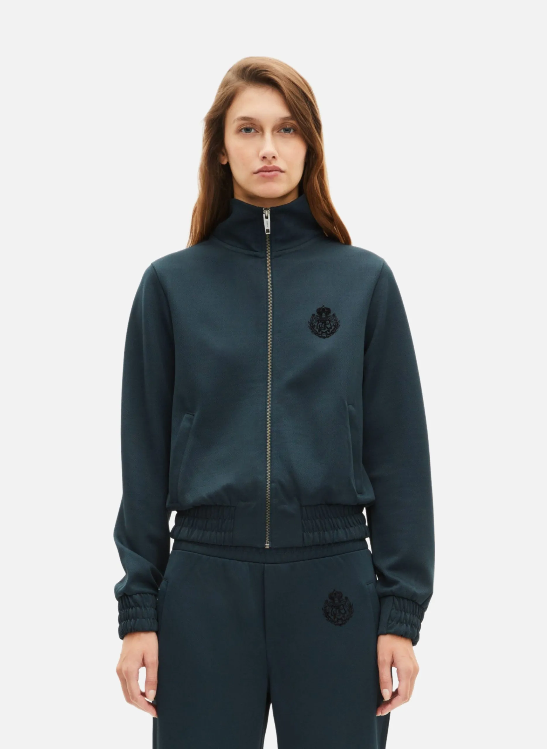 Sweatshirt à zip Vert