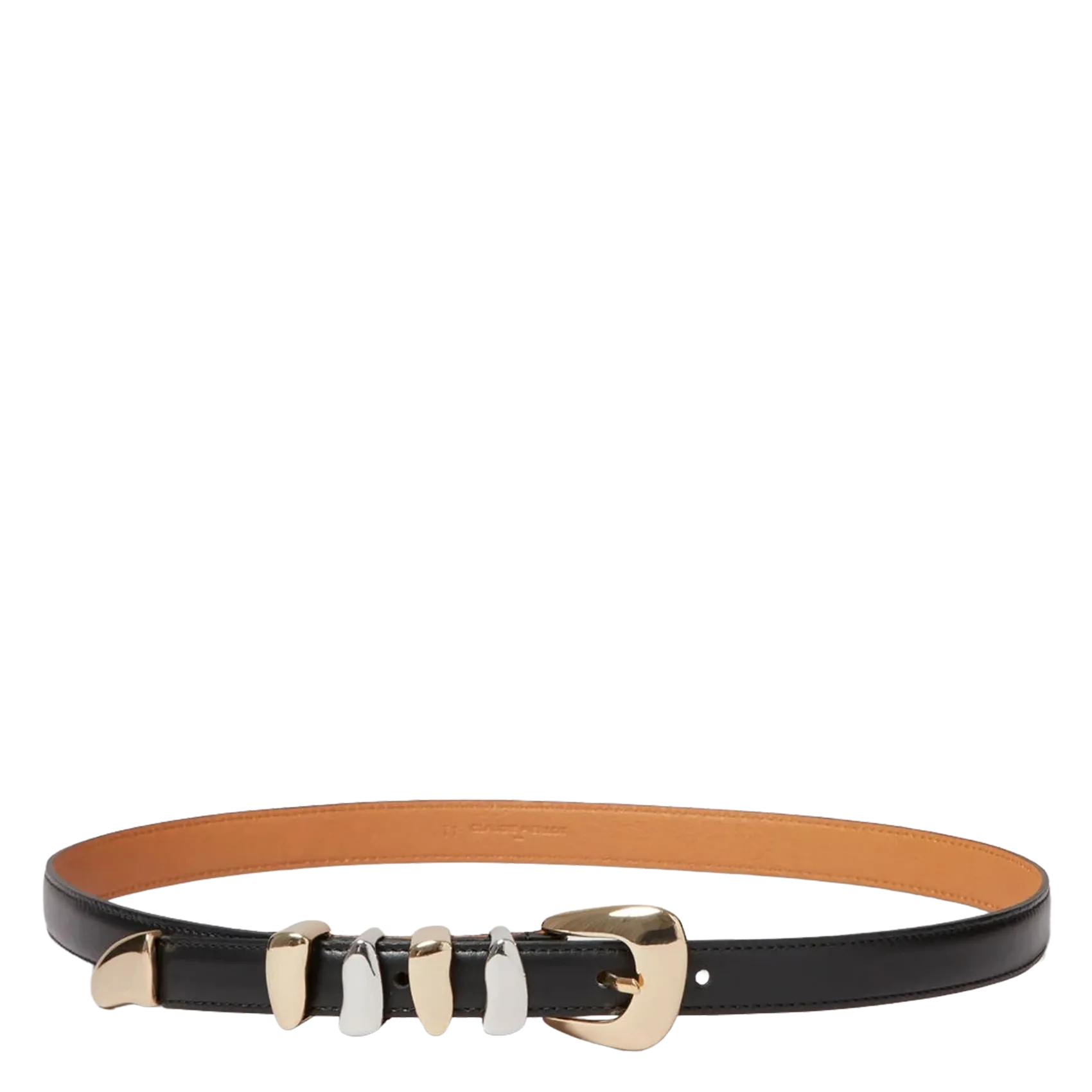 Ceinture en cuir Noir AMBROISE