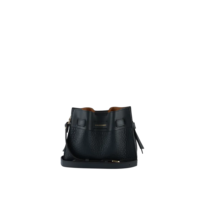 Sac porté épaule - cuir de vachette Bleu