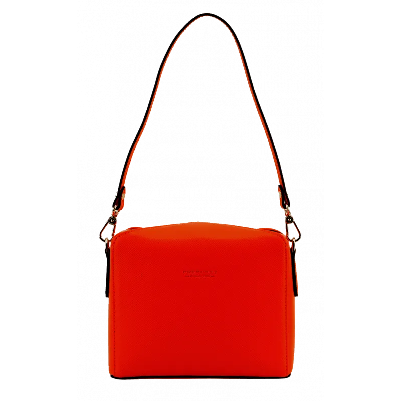 Sac porté épaule - grain enrobé Rouge